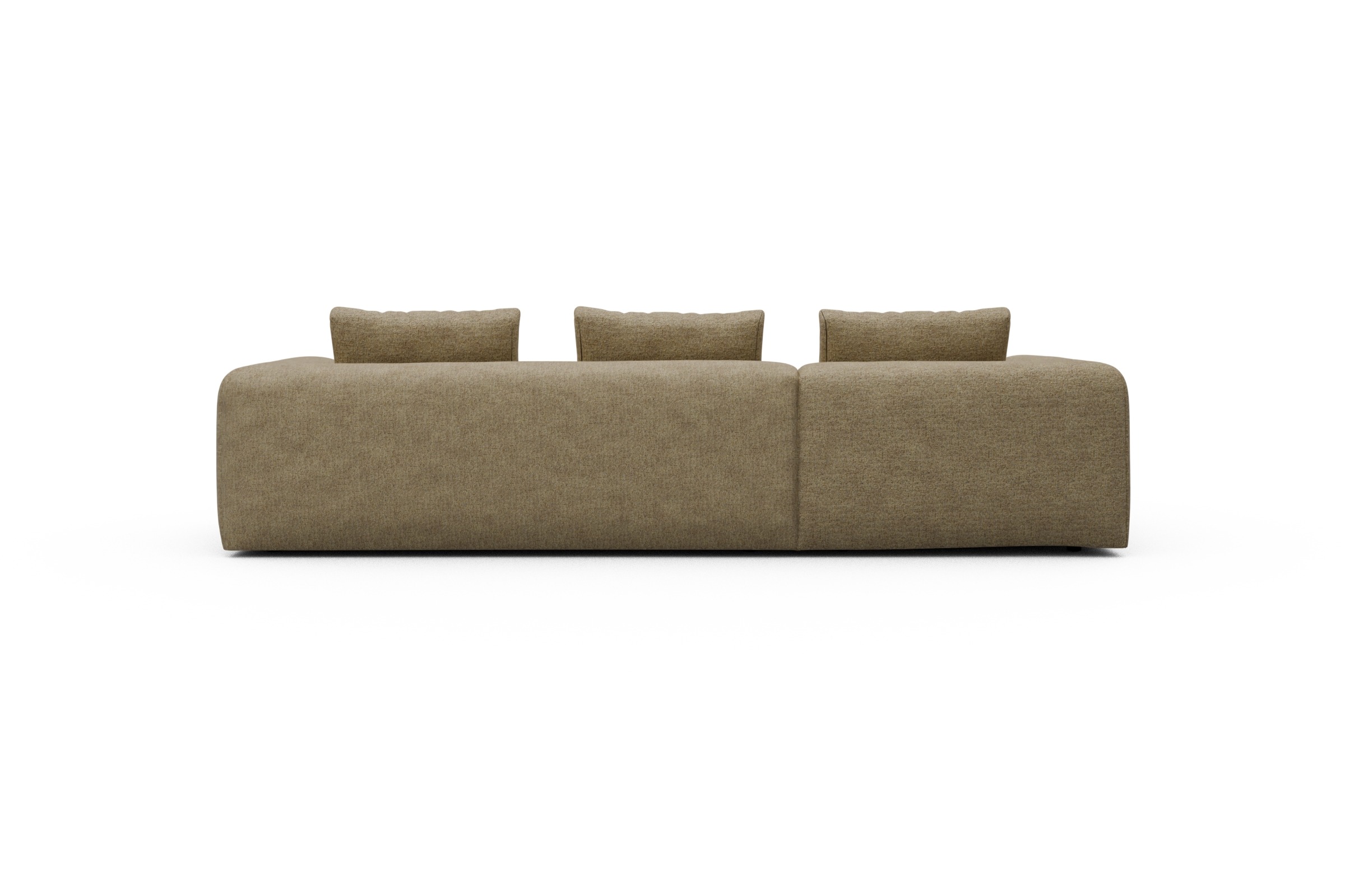 Ecksofa Fred Chaiselongue links mit 2,5-Sitzer Carreno-Silician-Yellow