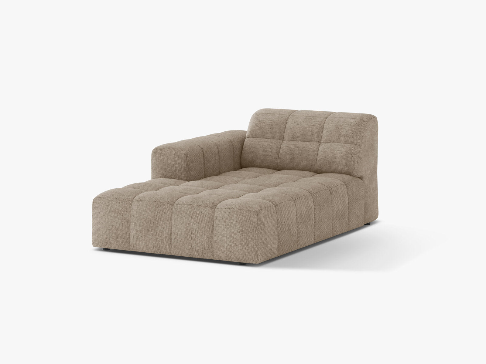 Micadoni Jennifer Chaiselongue Links Chenille Eden Dunkelbeige