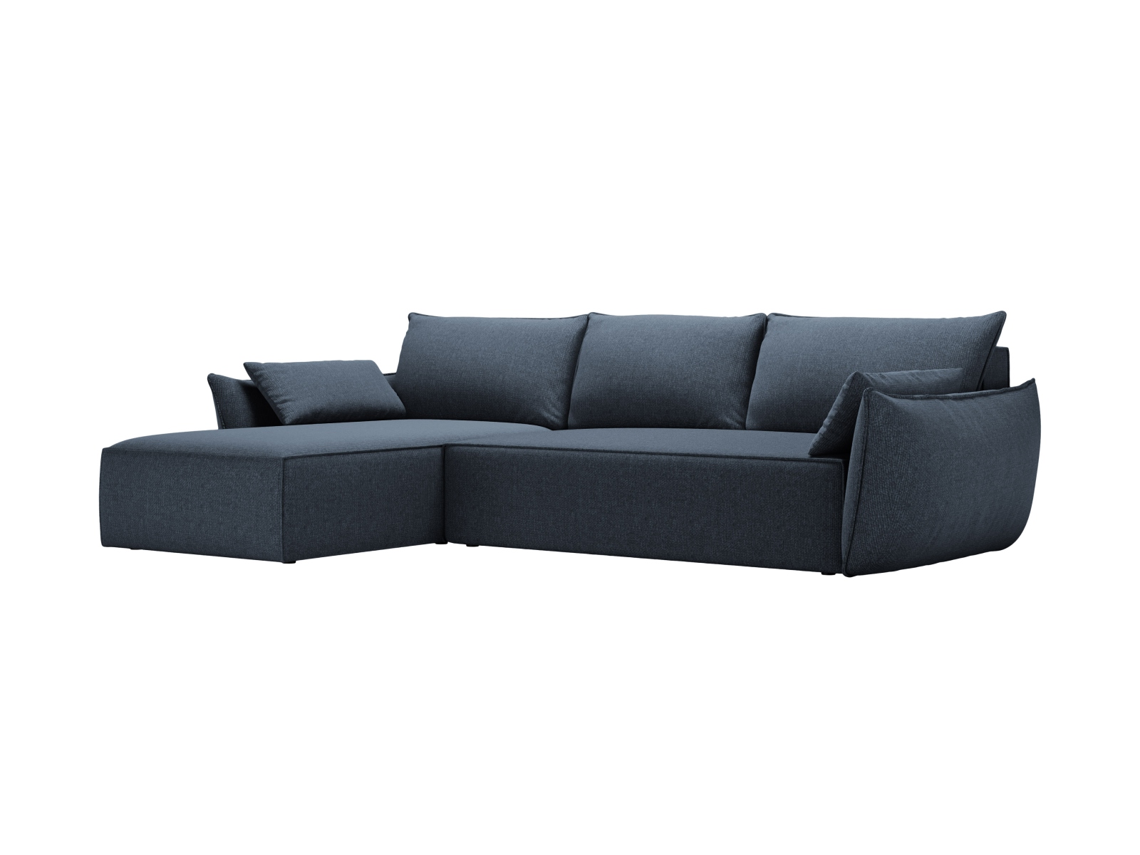 Micadoni Ecksofa Kaelle 4-Sitzer mit Schlaffunktion Rechts Chenille Hellgrau