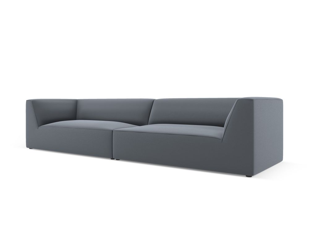 Cosmopolitan Design Sofa Siena 4-Sitzer Kunstleder Pacifico Dunkelblau