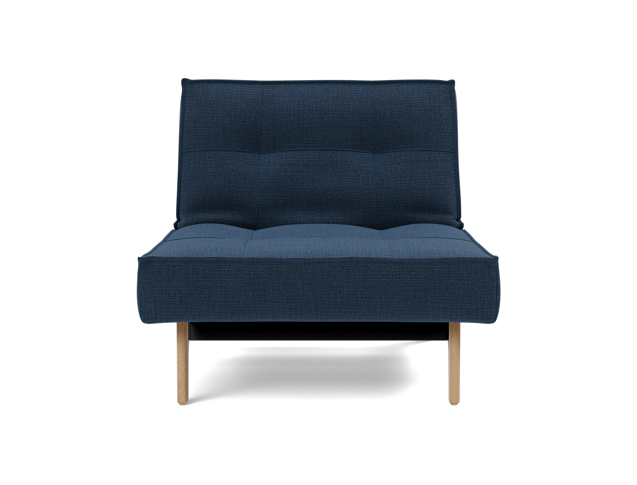Sessel Splitback Chenille Esina 414-Indigo-Blue Beine Eiche