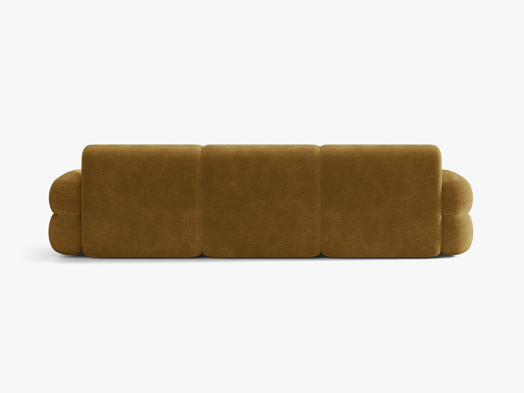 Micadoni Neo Modulares Sofa 4-Sitzer Chenille Golden Senf