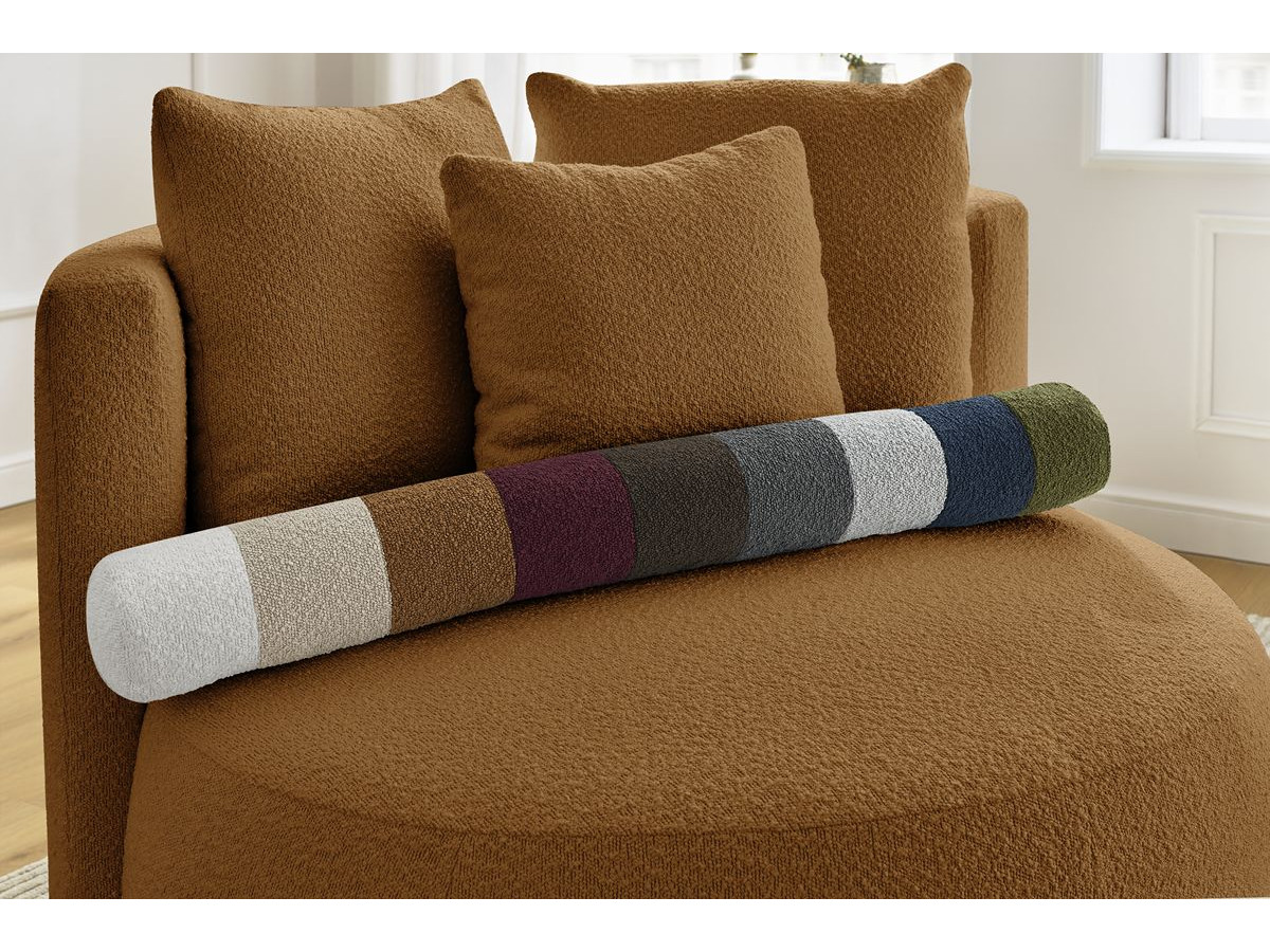 Bobochic Cesar Sessel Bouclé-Stoff Orange