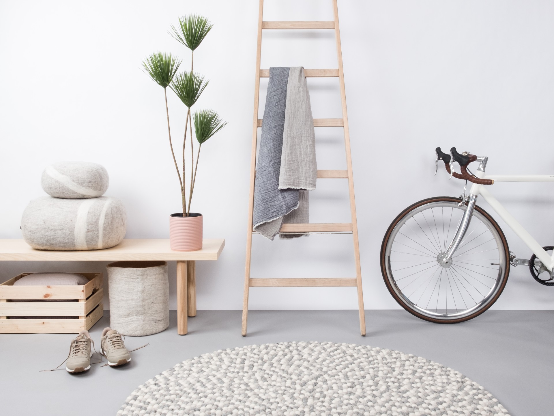 myfelt Hella Filzkugelteppich - 120 cm