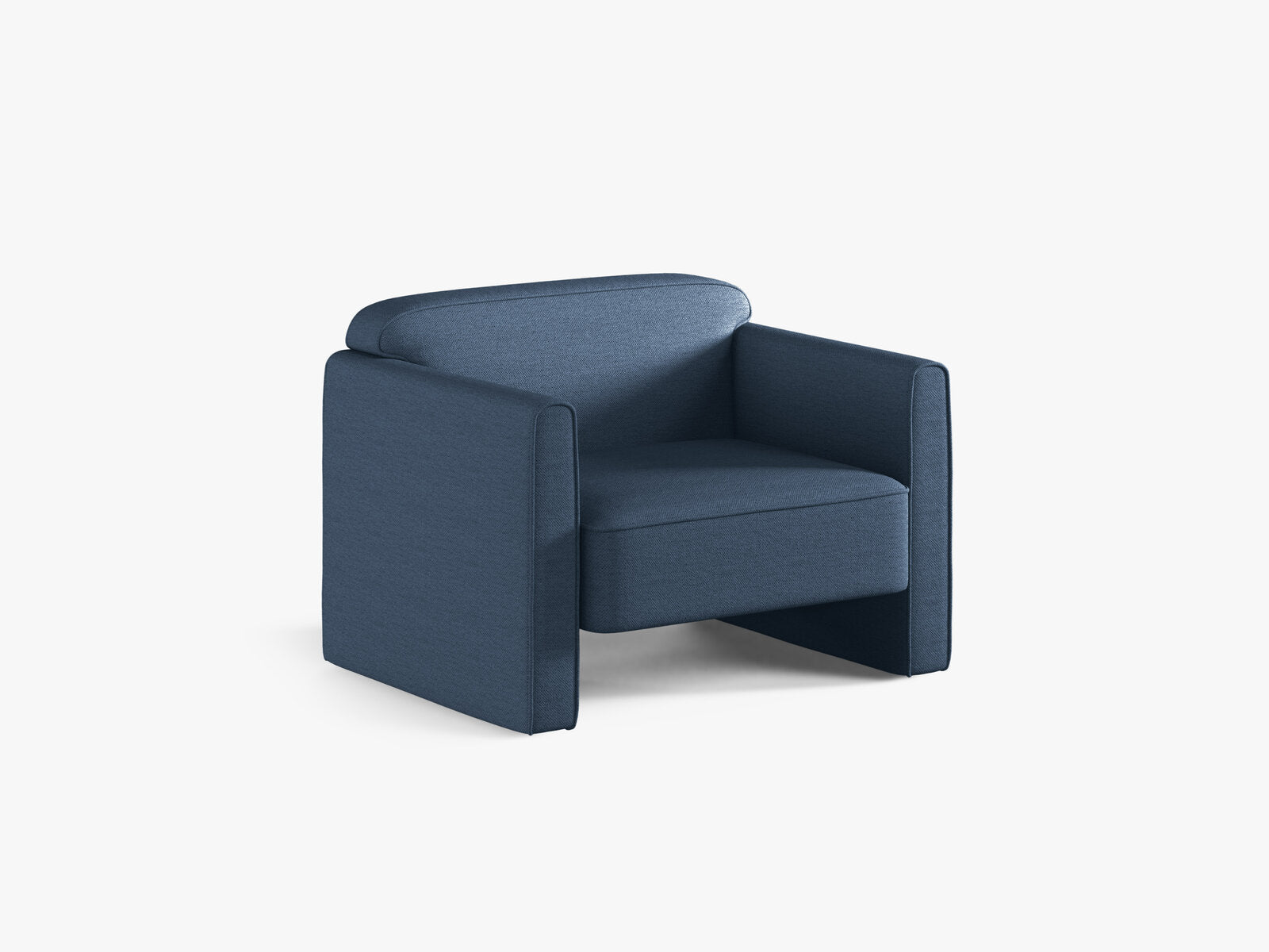 Micadoni Sessel Abby Strukturierter Stoff Heritage Blau