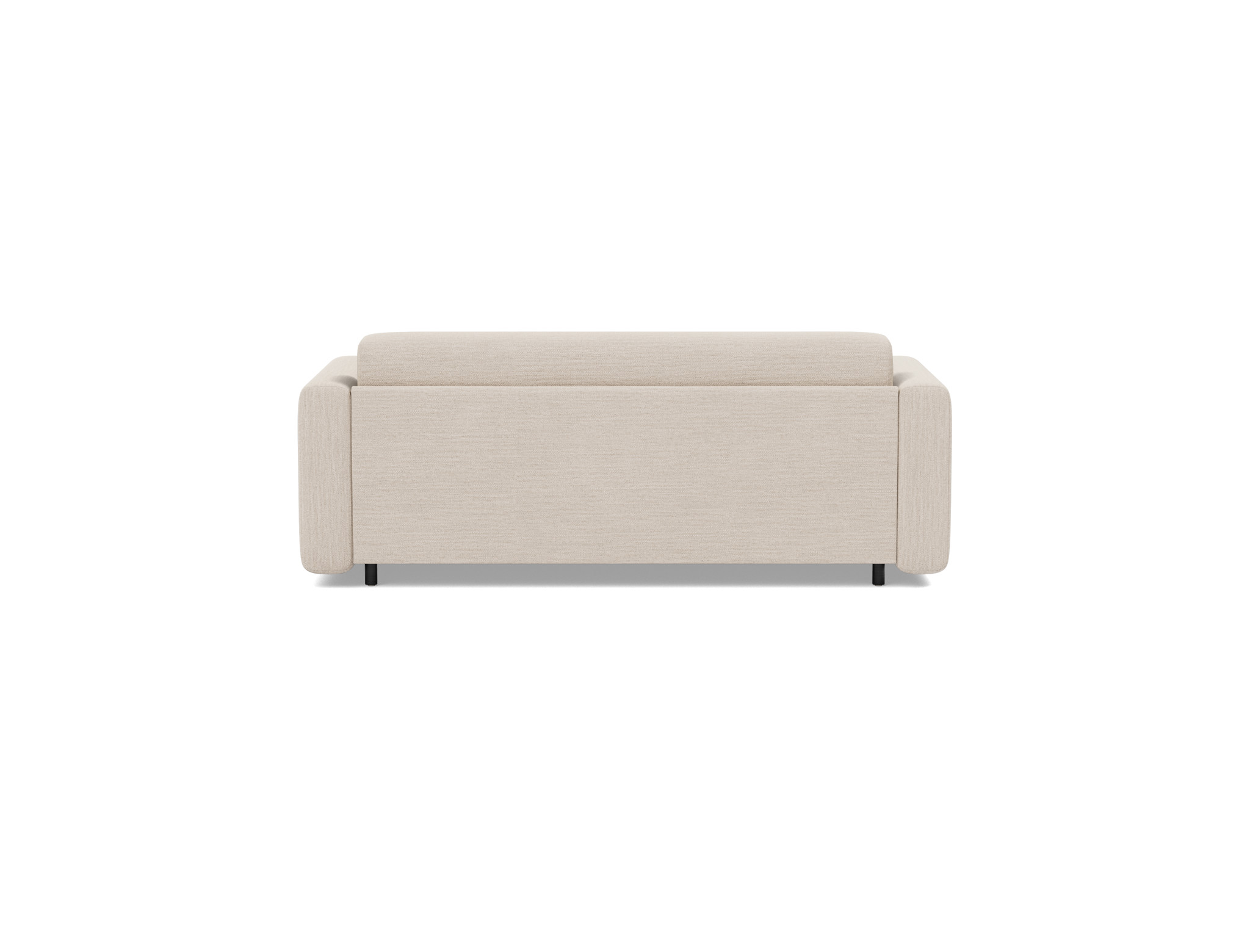 Schlafsofa Killian mit Taschenfederkernmatratze 140 Webstoff Blida 612-Sand-Grey