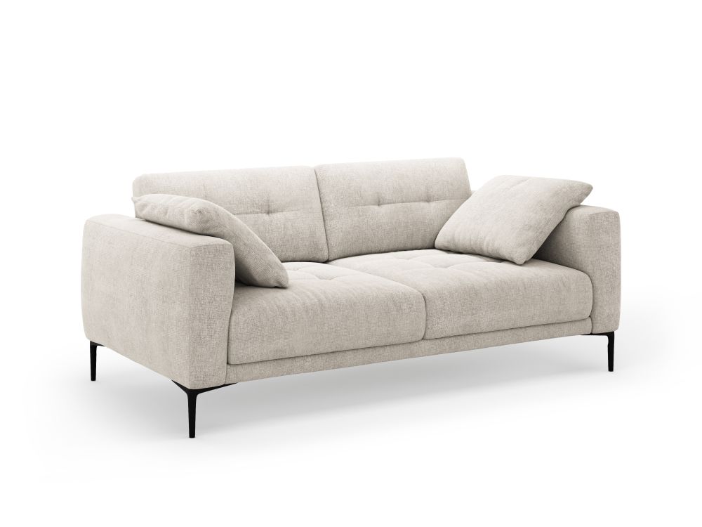 Cosmopolitan Design Sofa Lazio 3-Sitzer Strukturierter Stoff Sorella Beige
