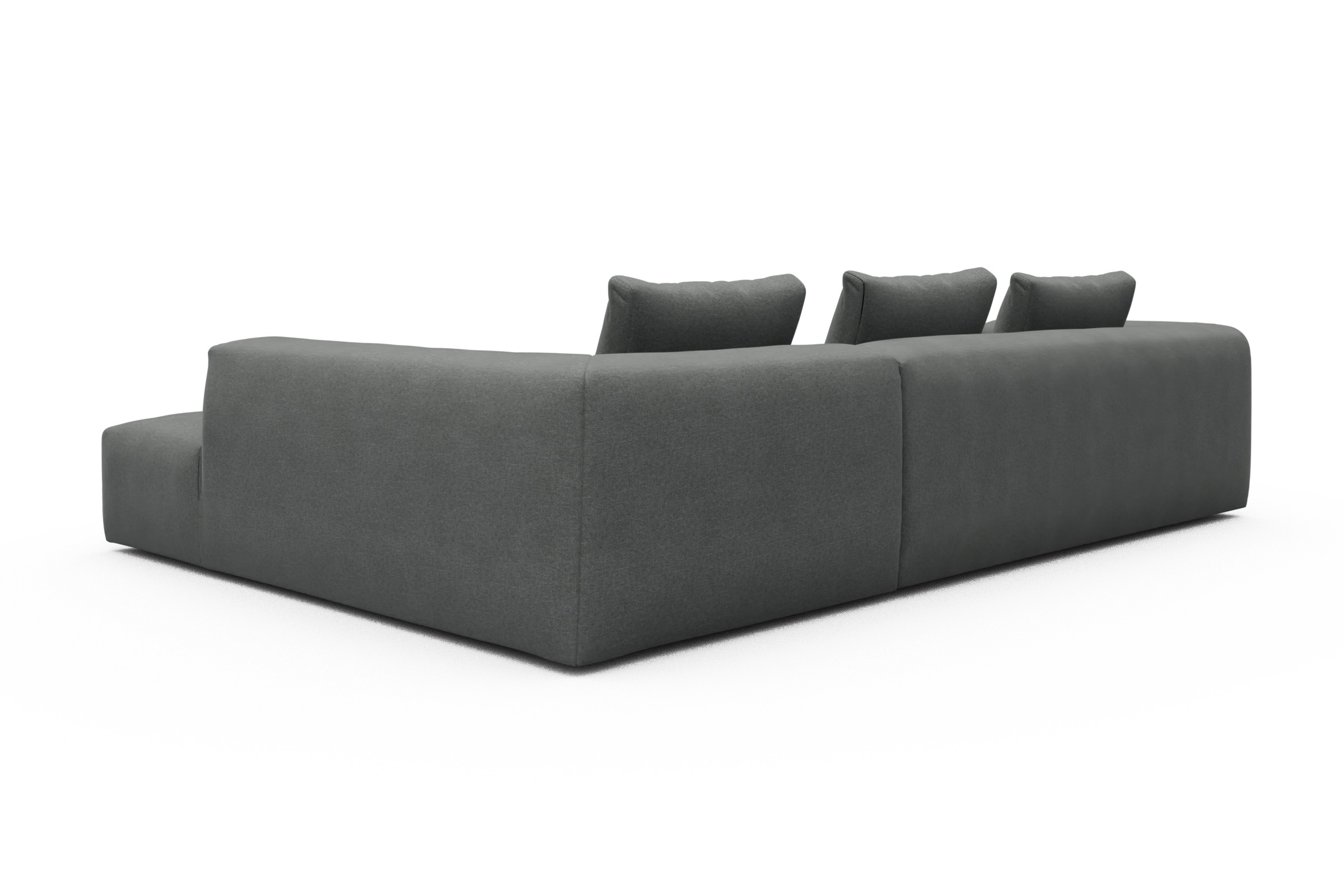 Ecksofa Fred Relax-Ecke rechts mit 2,5-Sitzer Satya-Steel