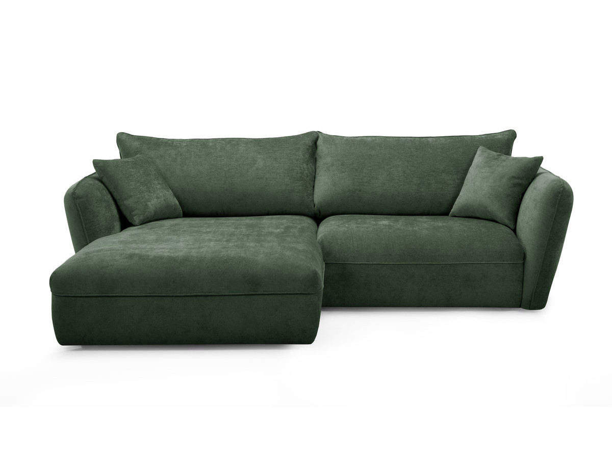 Bobochic Luigi Ecksofa Strukturstoff Grün Ecke links