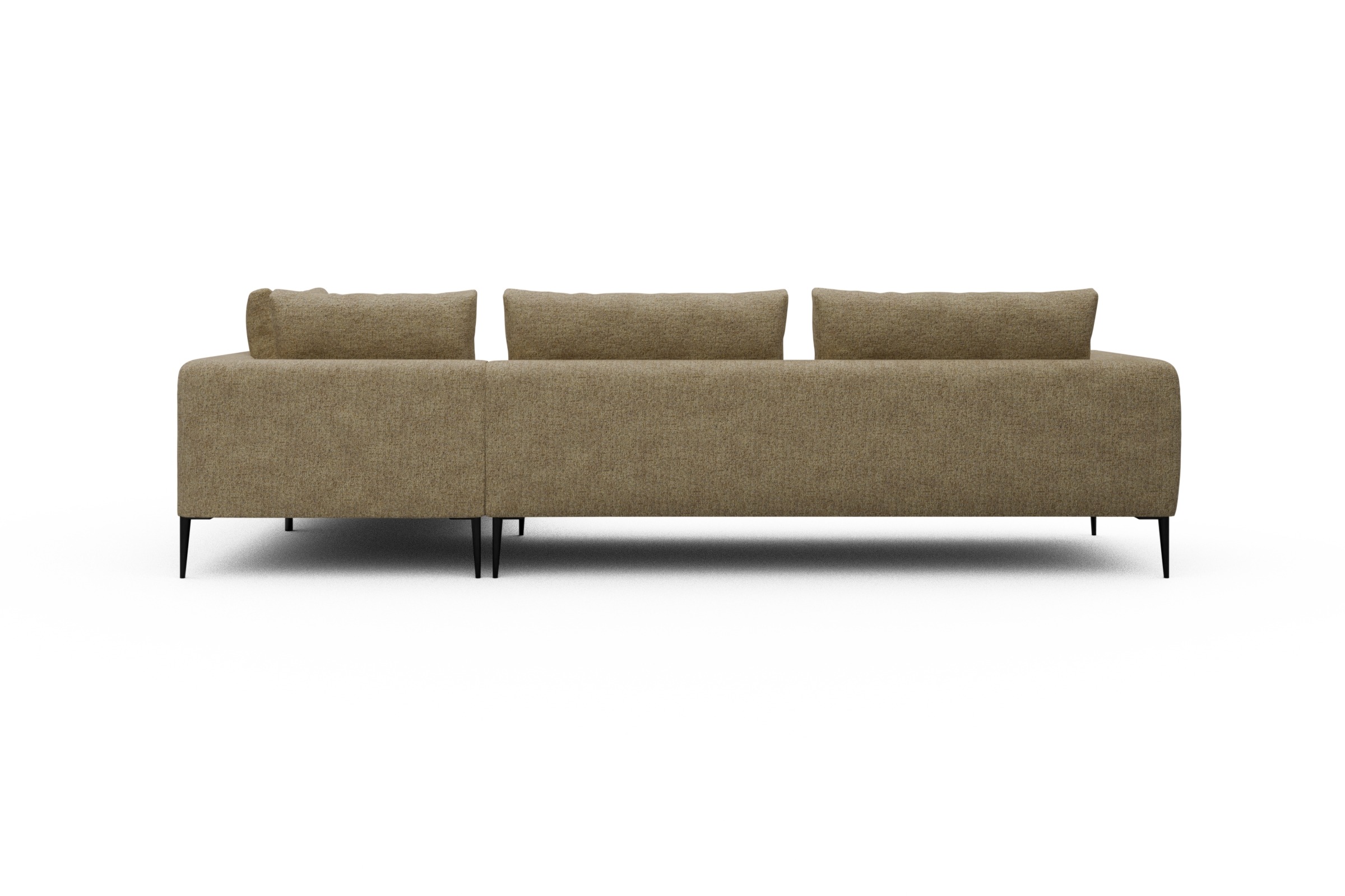 Ecksofa Paul Relax-Ecke links mit 3-Sitzer Carreno-Silician-Yellow