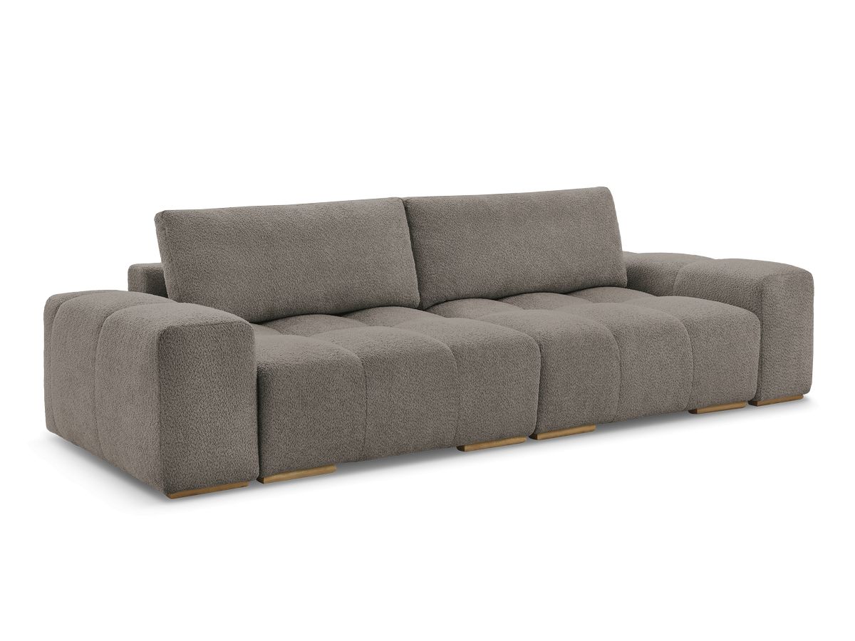 Bouclé-Stoff · Braun