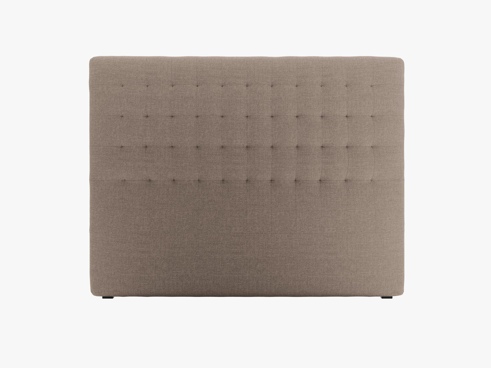 Micadoni Nova Samtiger Kopfteil 120 cm (H 120 cm) Strukturierter Stoff Liberty Cappuccino 160x120