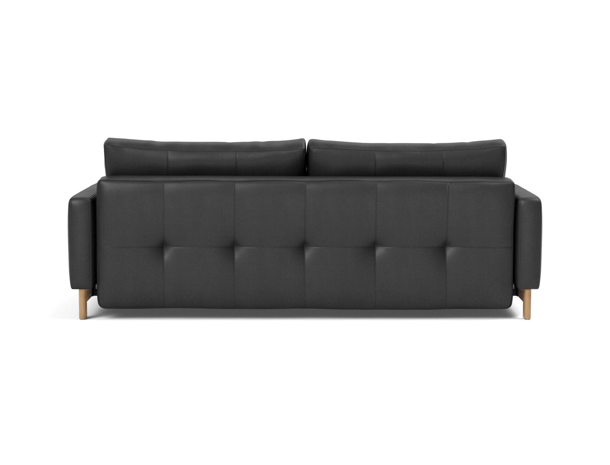 Schlafsofa Pyxis D.E.L. Lederoptik Faunal 550-Black