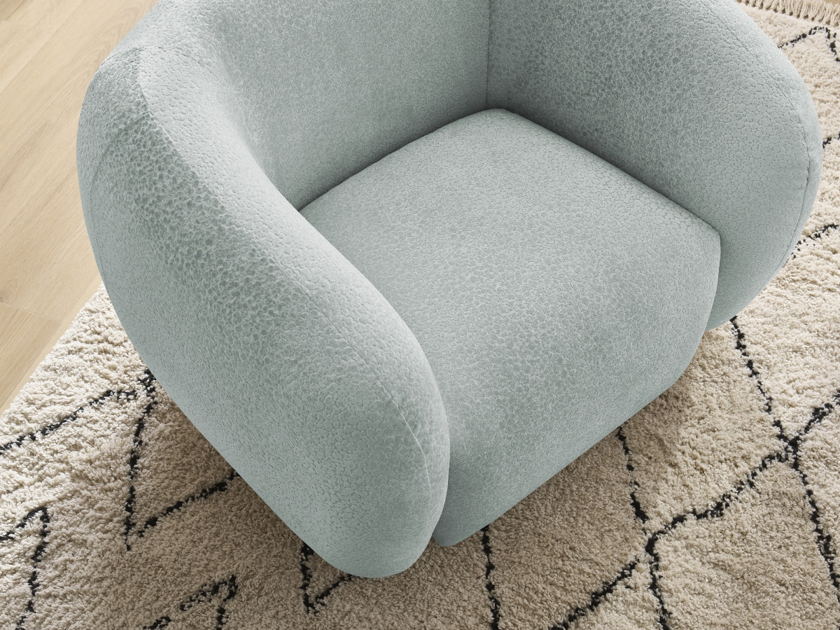 Bobochic Celine Sessel Strukturstoff Hellblau