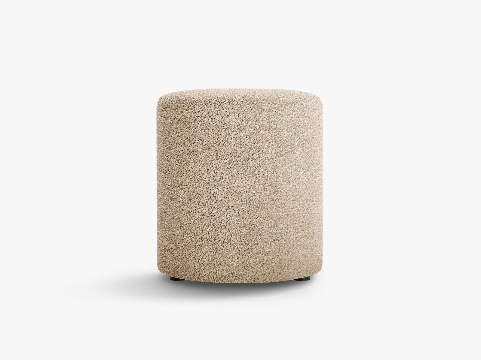 Micadoni Pouf Dia 40cm Boucle Rolf Sand