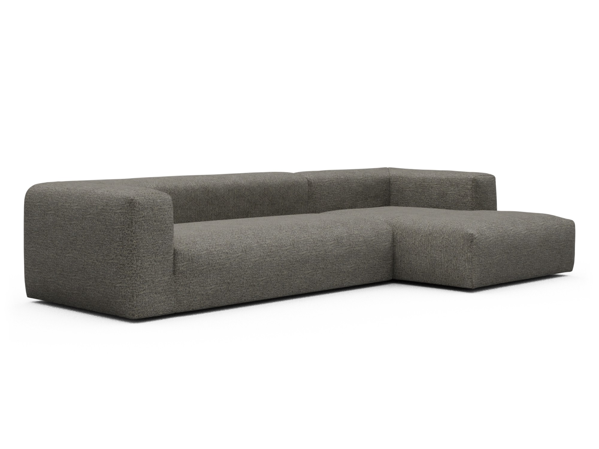 Skandi Home Ecksofa Fred Chaiselongue rechts mit 2,5-Sitzer Carreno-Sepie-Brown moebelfaktor