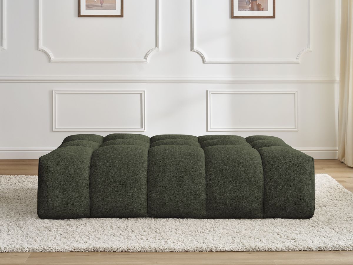 Bobochic Everest Pouf 166 × 100 cm Melange-Stoff Grün