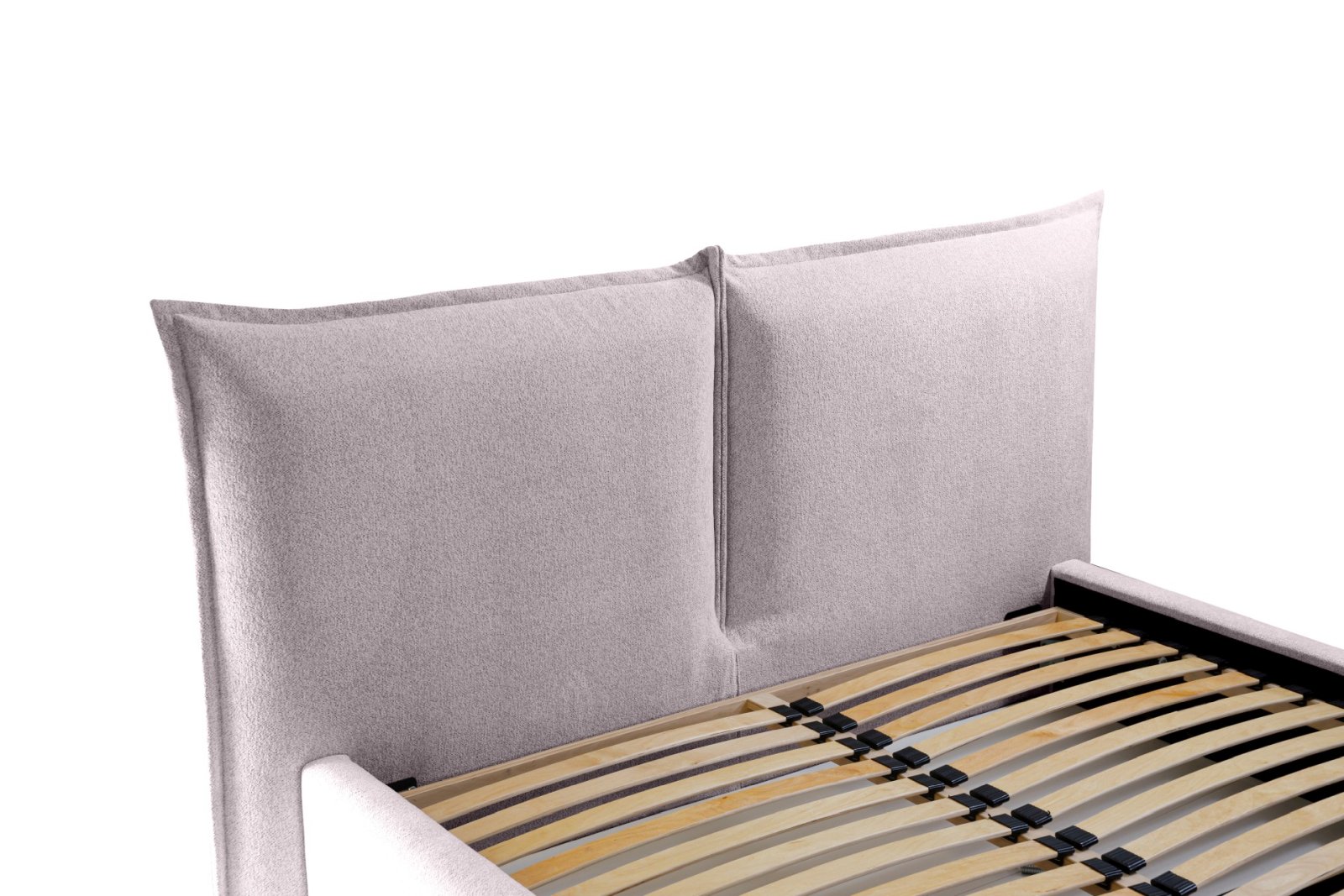 Polsterbett Verona Flachgewebe 160x200 mit Metallrahmen Raven 91