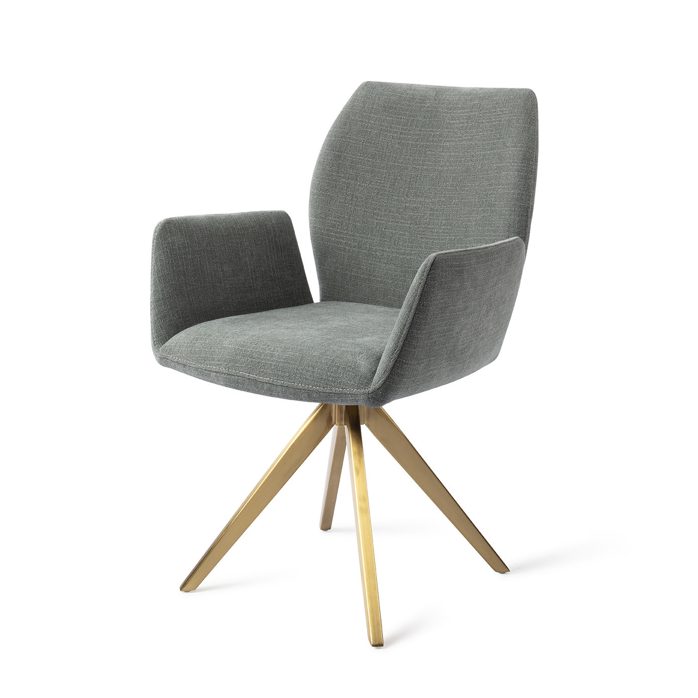 Jesper Home Esszimmerstuhl Misaki Breezy Blue Turn Gold