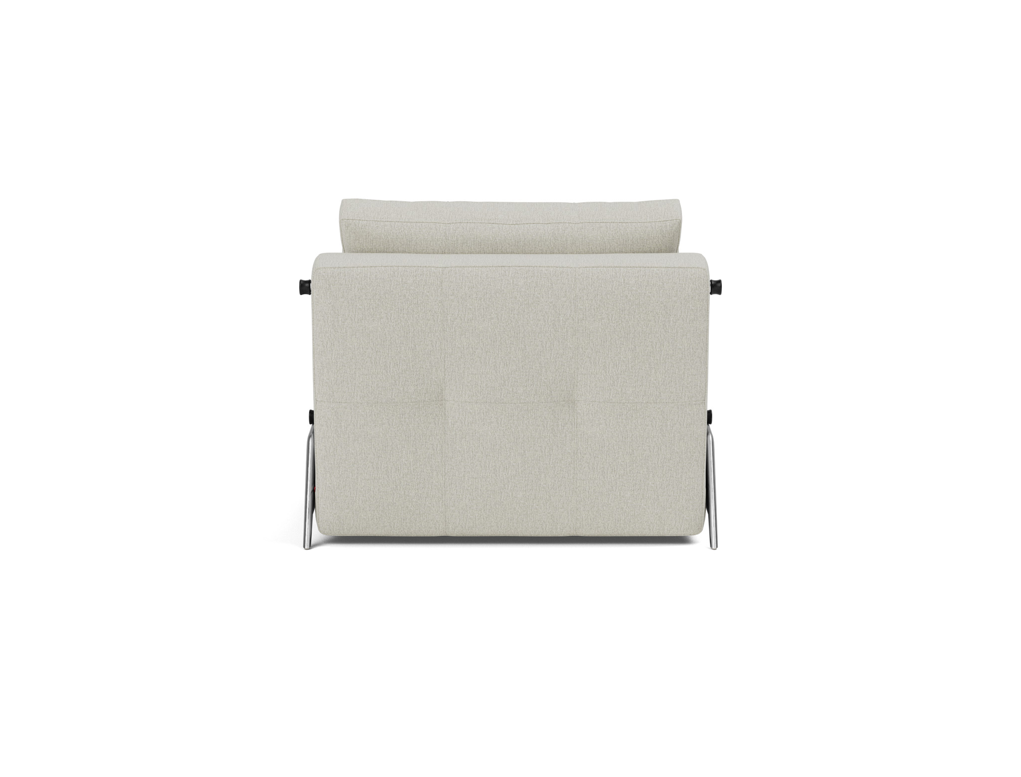 Schlafsessel Cubed 90 Flachgewebe Mixed Dance 527-Natural Beine Aluminium
