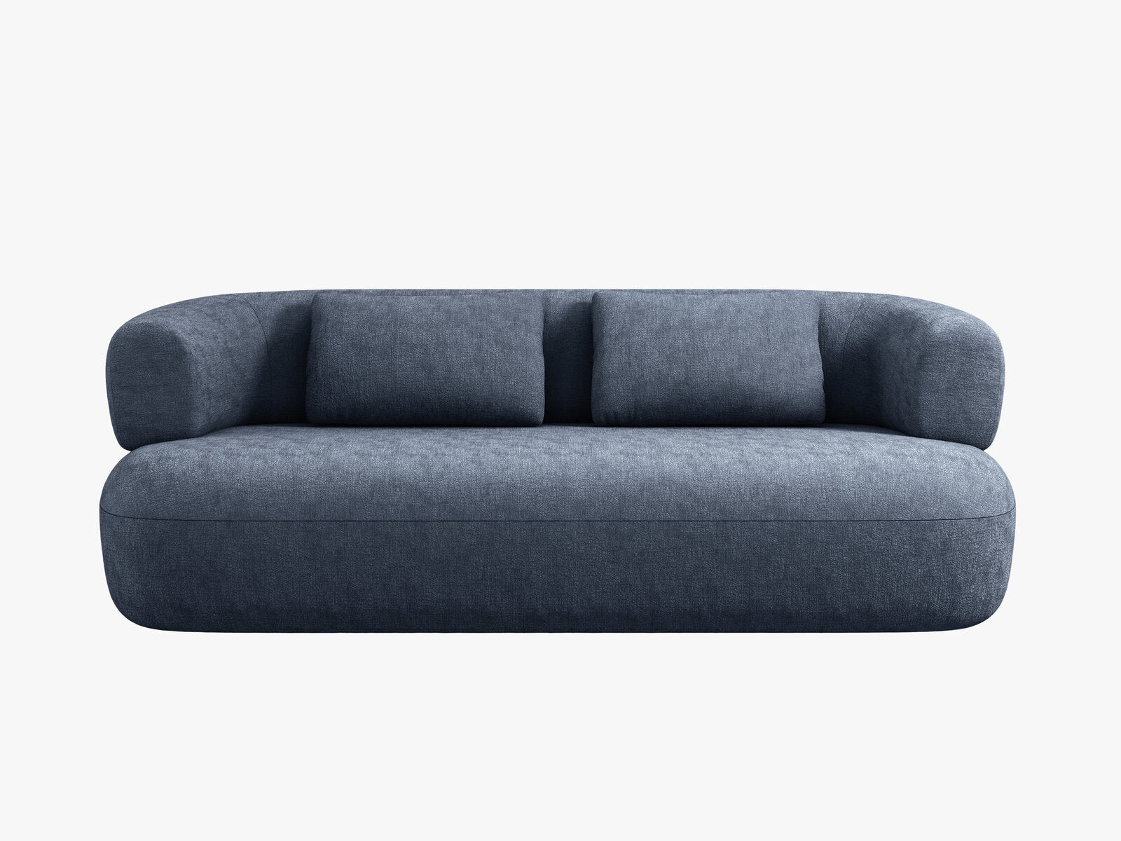 Micadoni Sofa Jenny 2-Sitzer Chenille Perfect Harmony Dunkelblau