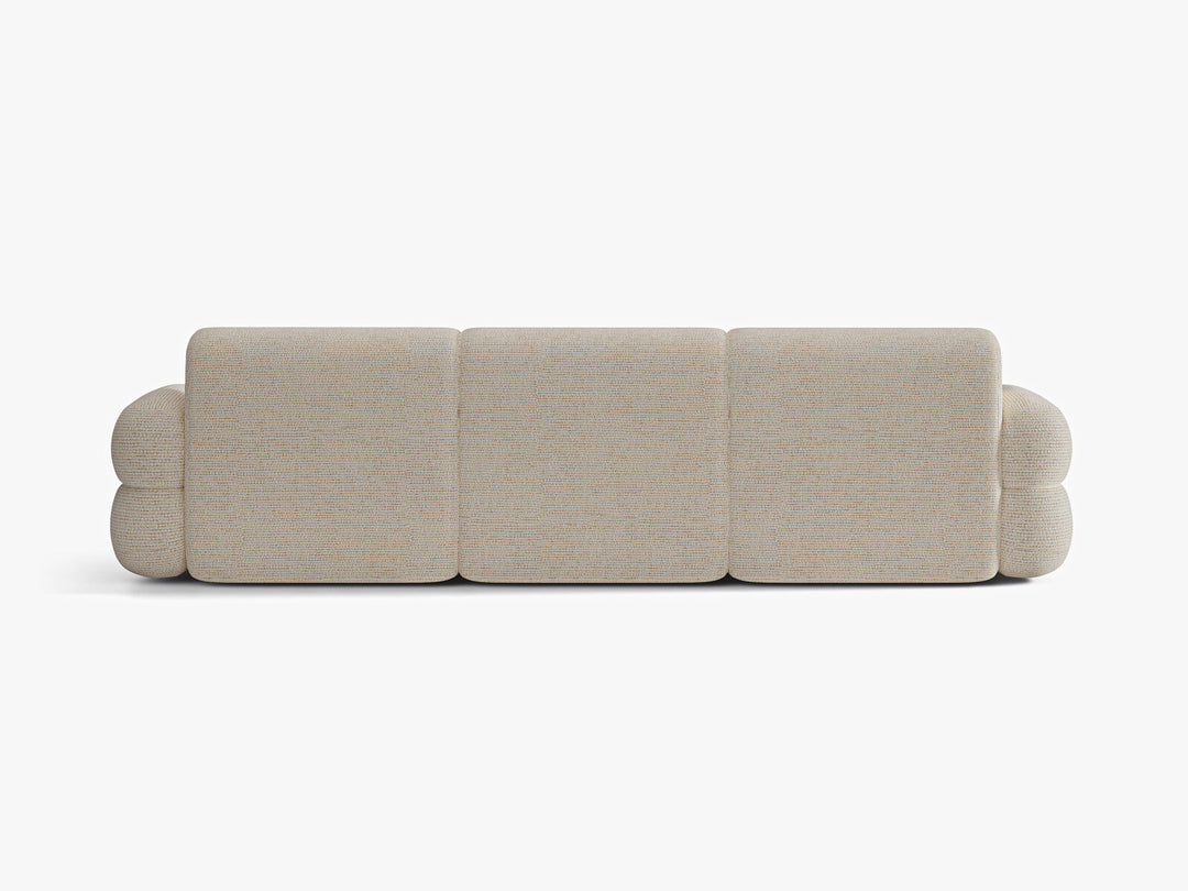 Micadoni Neo Modulares Sofa 4-Sitzer Chenille SILENCIO Helles Beige