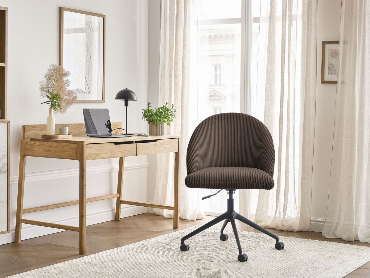 Bobochic Lalie Bürostuhl Cordsamt Braun