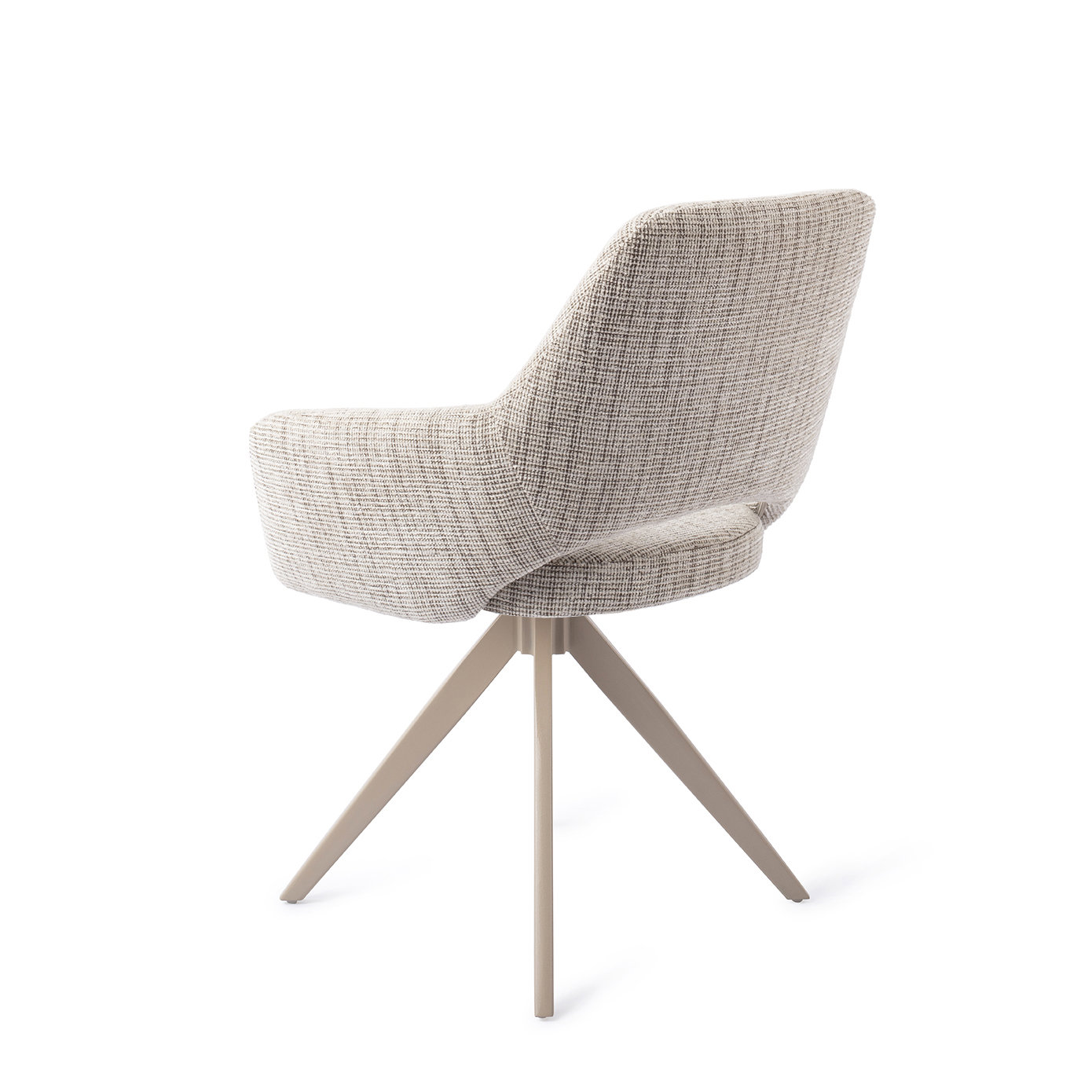 Jesper Home Esszimmerstuhl Yanai Caramel Grid Turn Beige