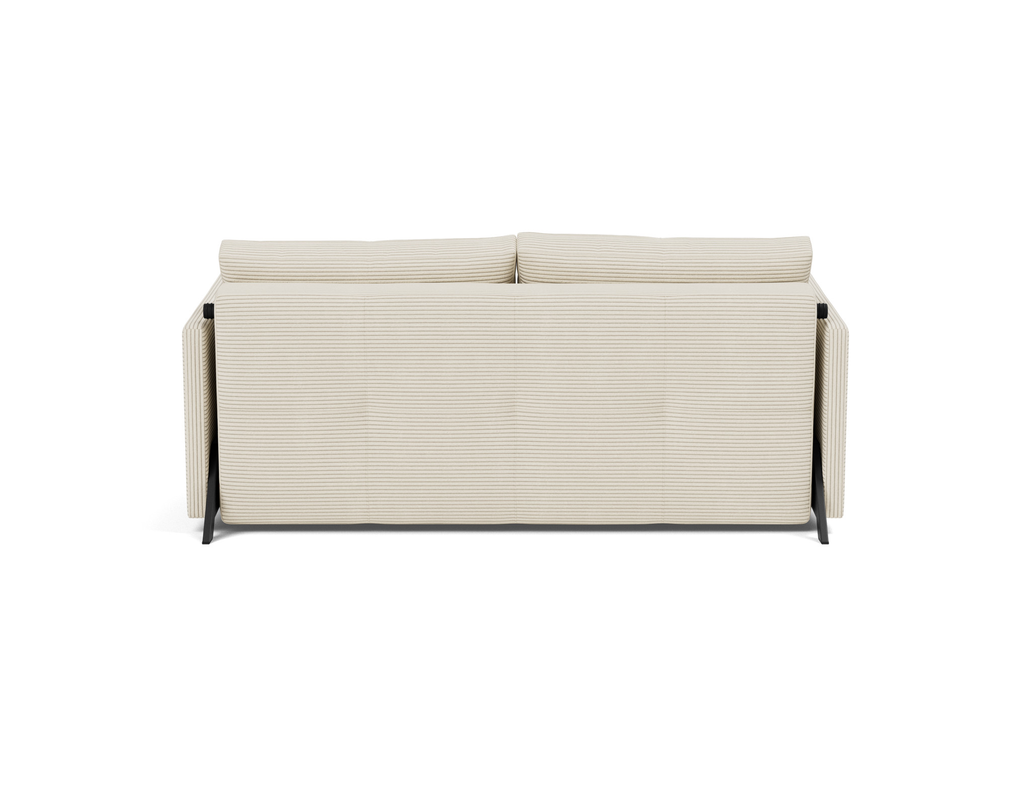 Schlafsofa Cubed mit Armlehnen 160 Kord Corduroy 594-Ivory