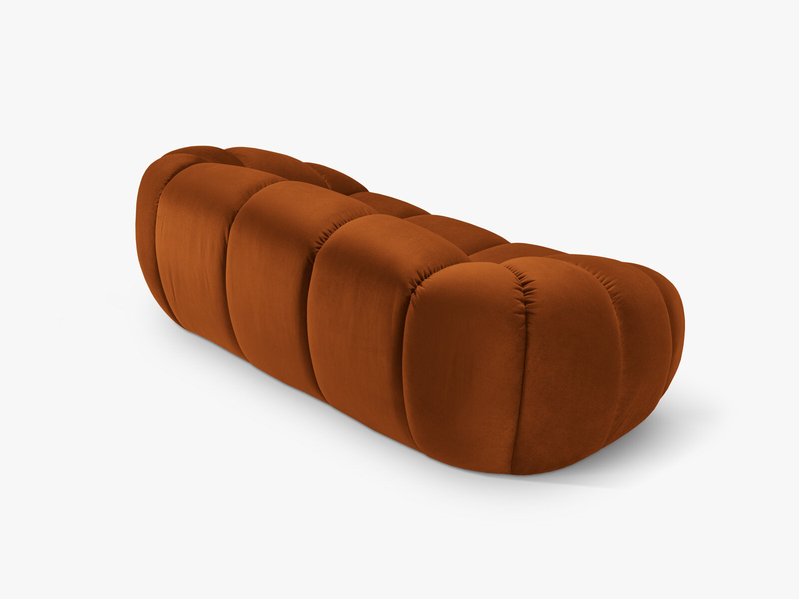Micadoni Sofa Diana 2-Sitzer Samt Terrakotta