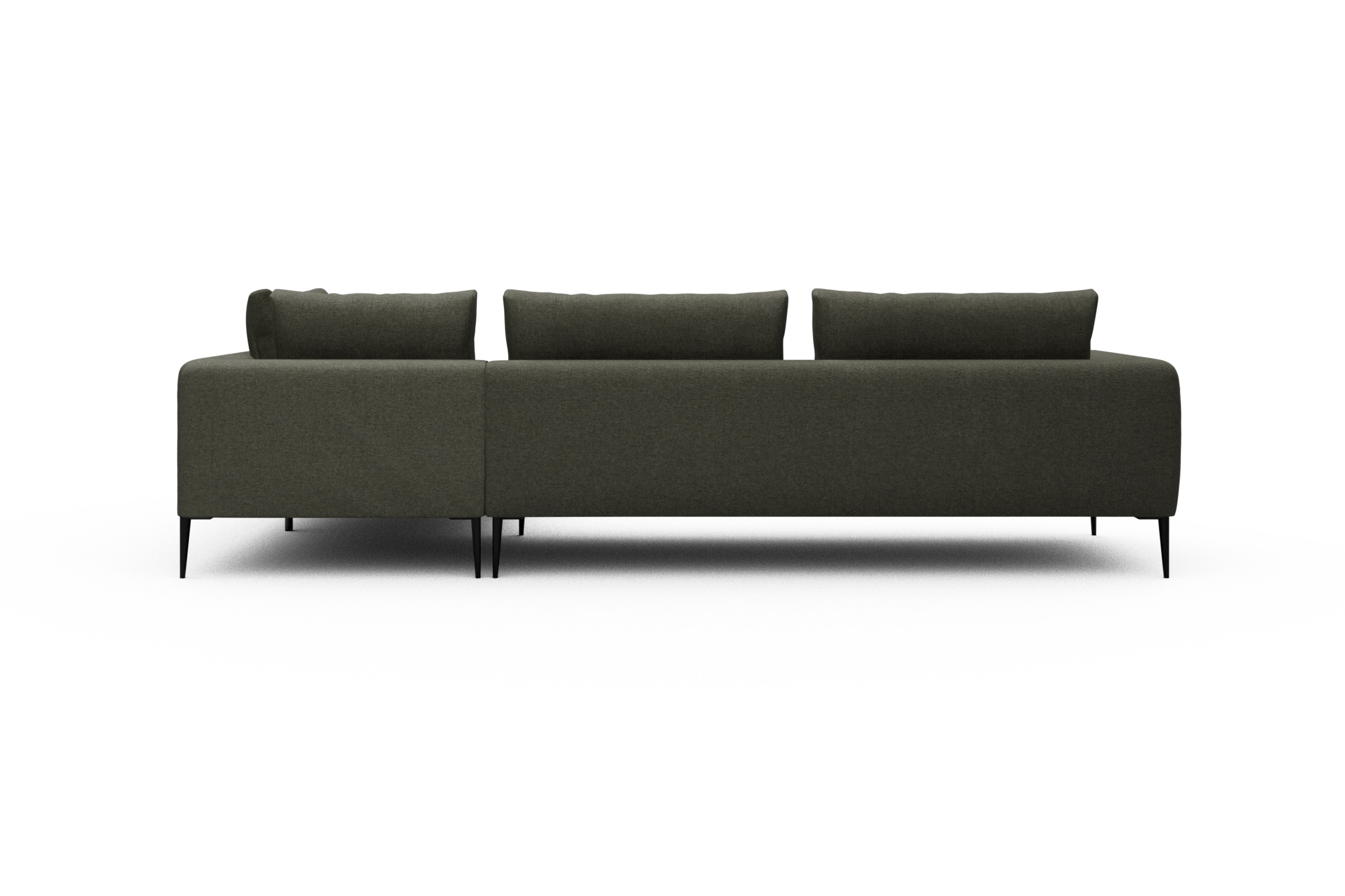 Ecksofa Paul Relax-Ecke links mit 3-Sitzer Sama-Winter-Moss