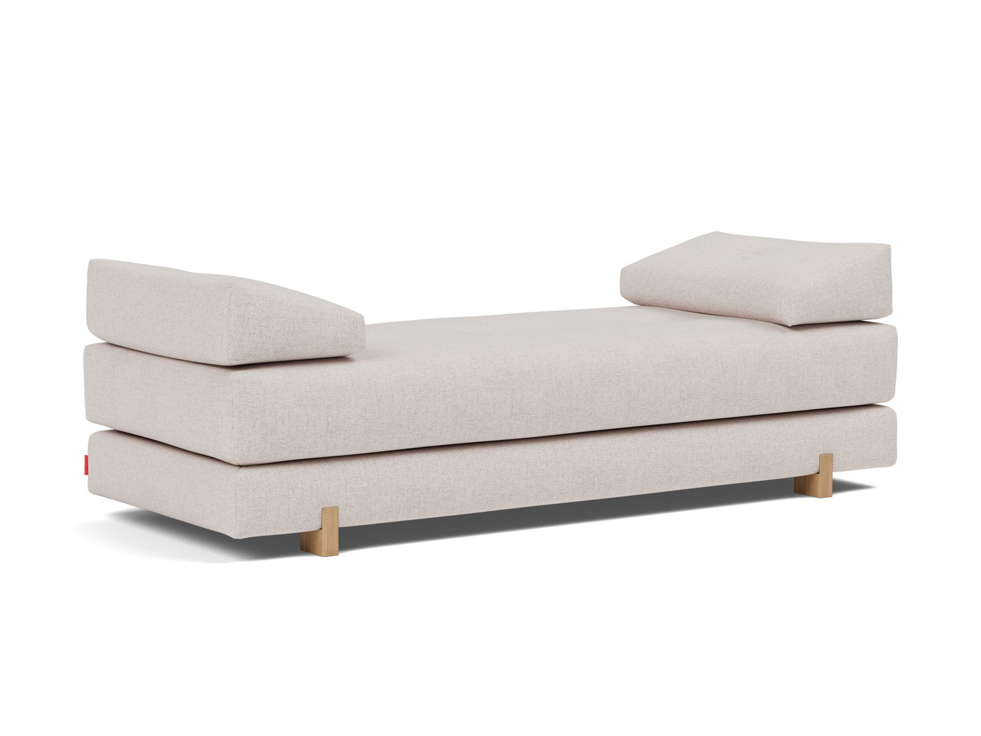 Tagesbett Sigmund Strukturierter Stoff Weda 300-Weda-Sand Beine Drip Eiche