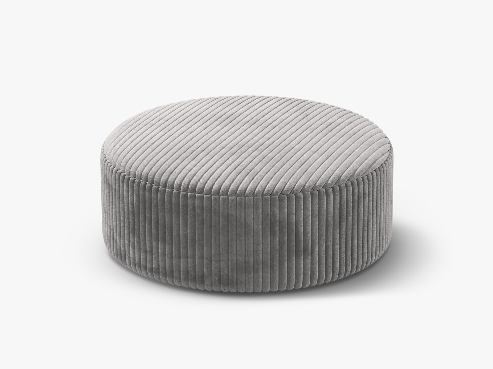 Micadoni Pouf Dia 90cm Kord Tilia Hellgrau