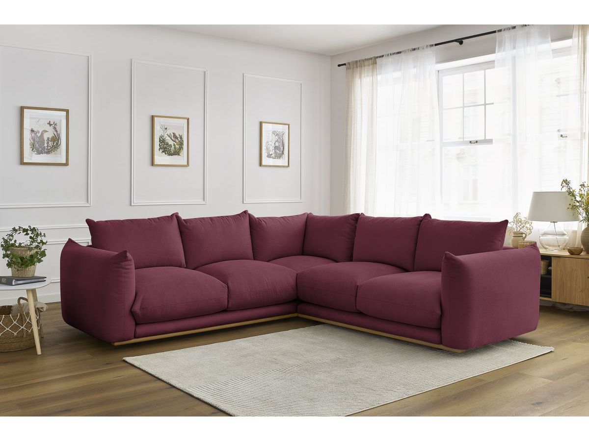 Bobochic Ernest Ecksofa Stoff Rot