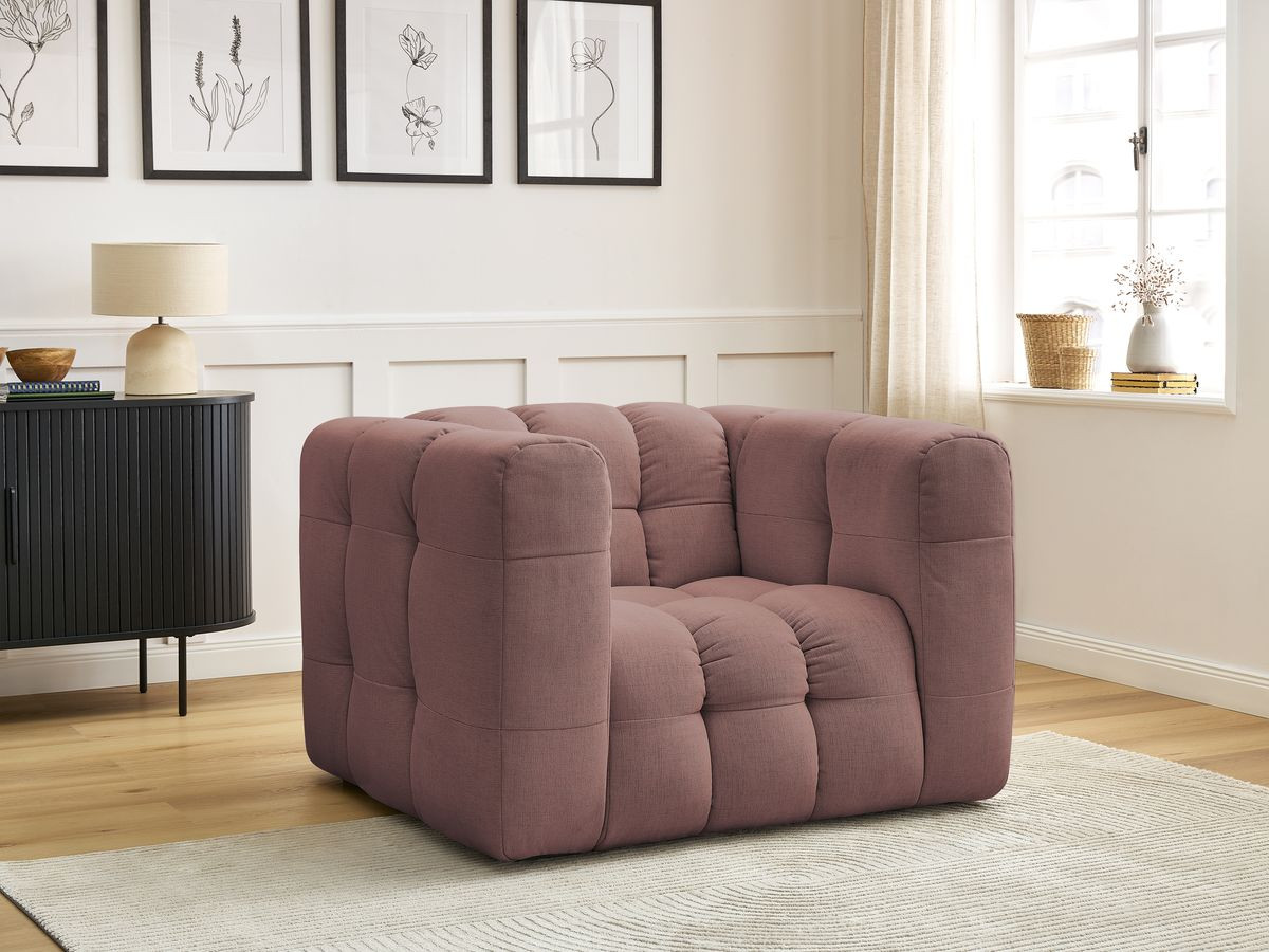 Bobochic Ulysse Sessel Stoff Rosa