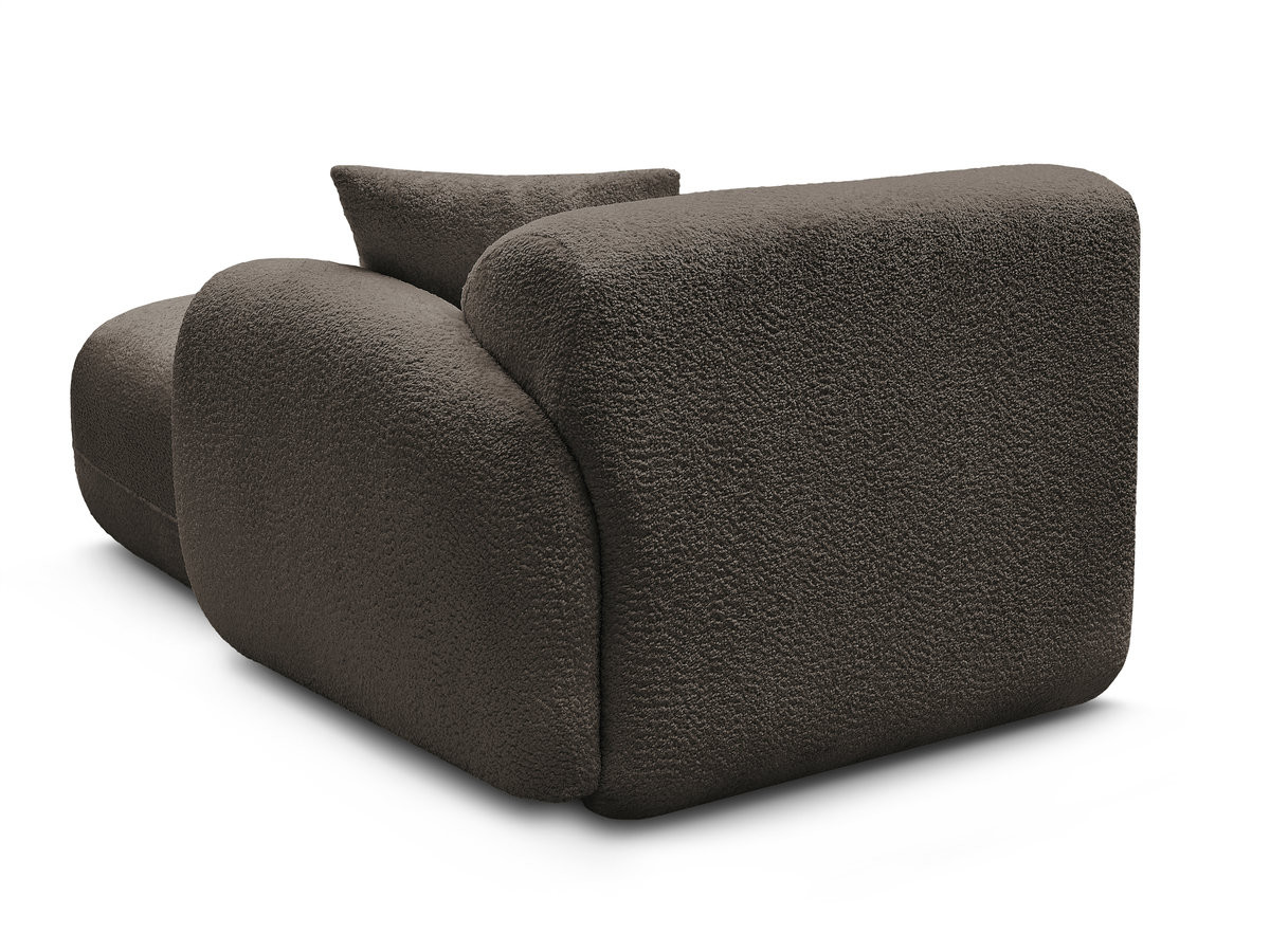 Bobochic Anda Méridienne-Modul Chenille Braun Ecke rechts