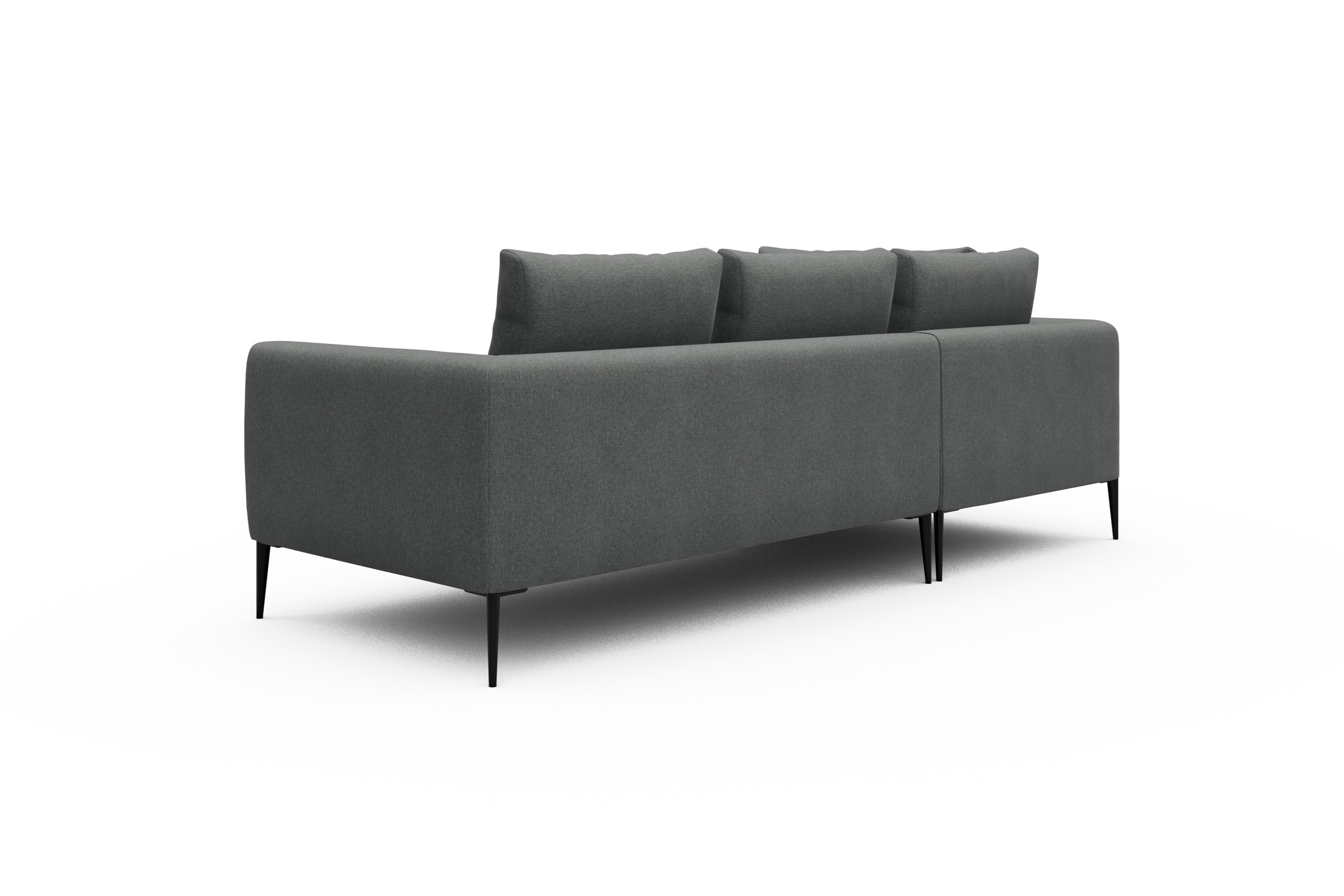 Ecksofa Paul Relax-Ecke links mit 2-Sitzer Satya-Steel