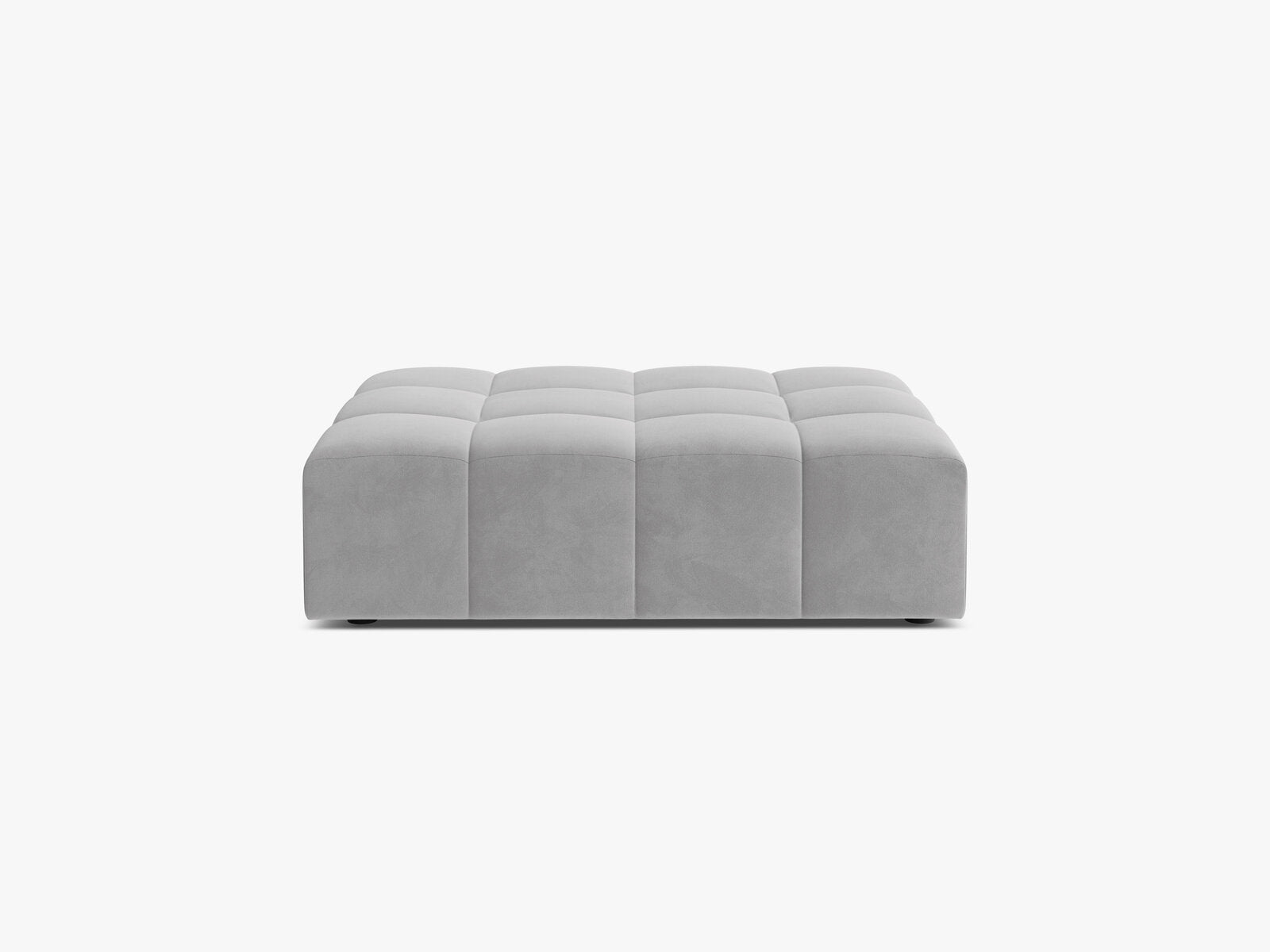 Micadoni Hocker Jennifer 1-Sitzer Samt Bluvel Silber