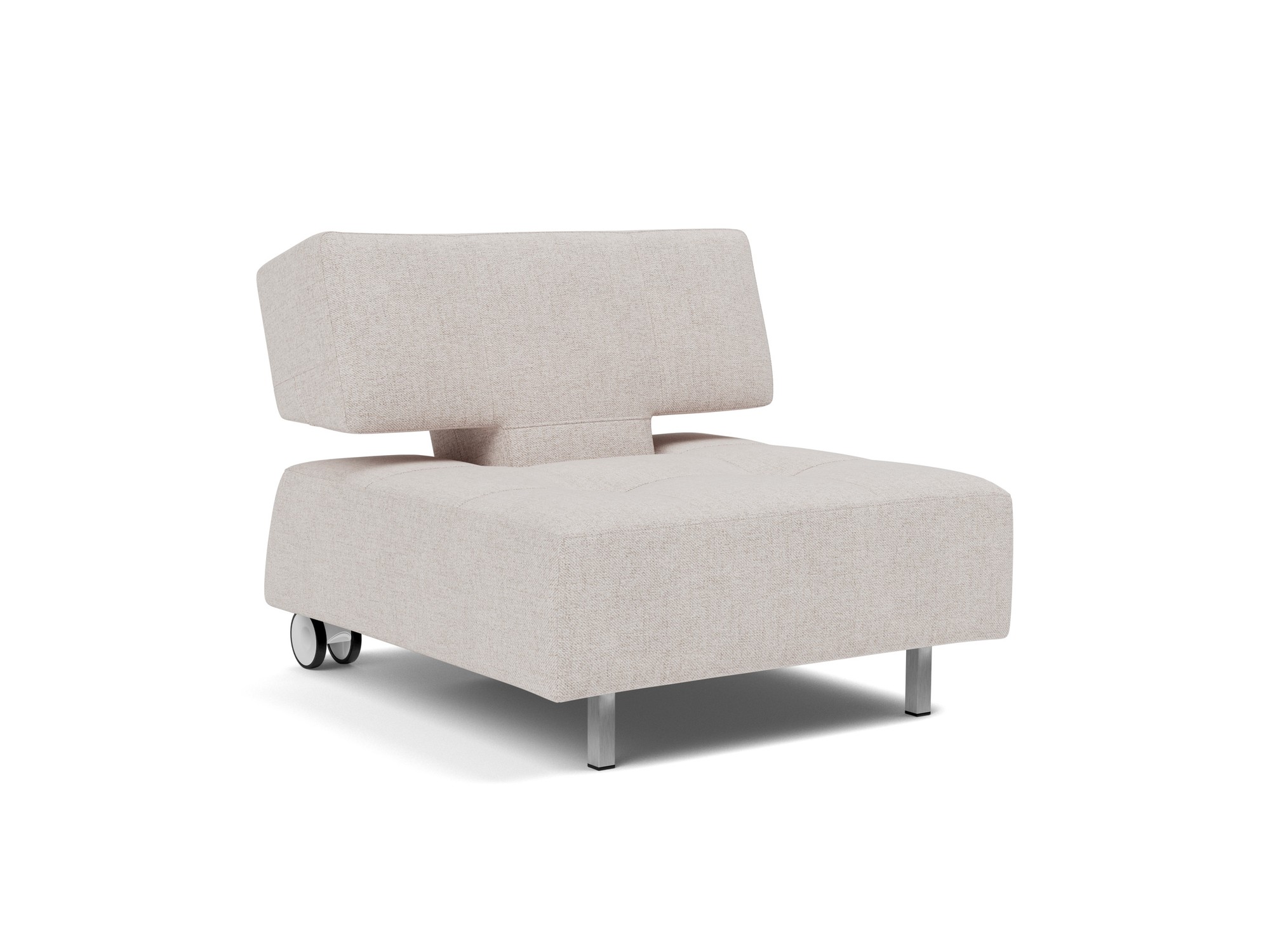 Sessel Long Horn D.E.L. Strukturierter Stoff Weda 300-Weda-Sand
