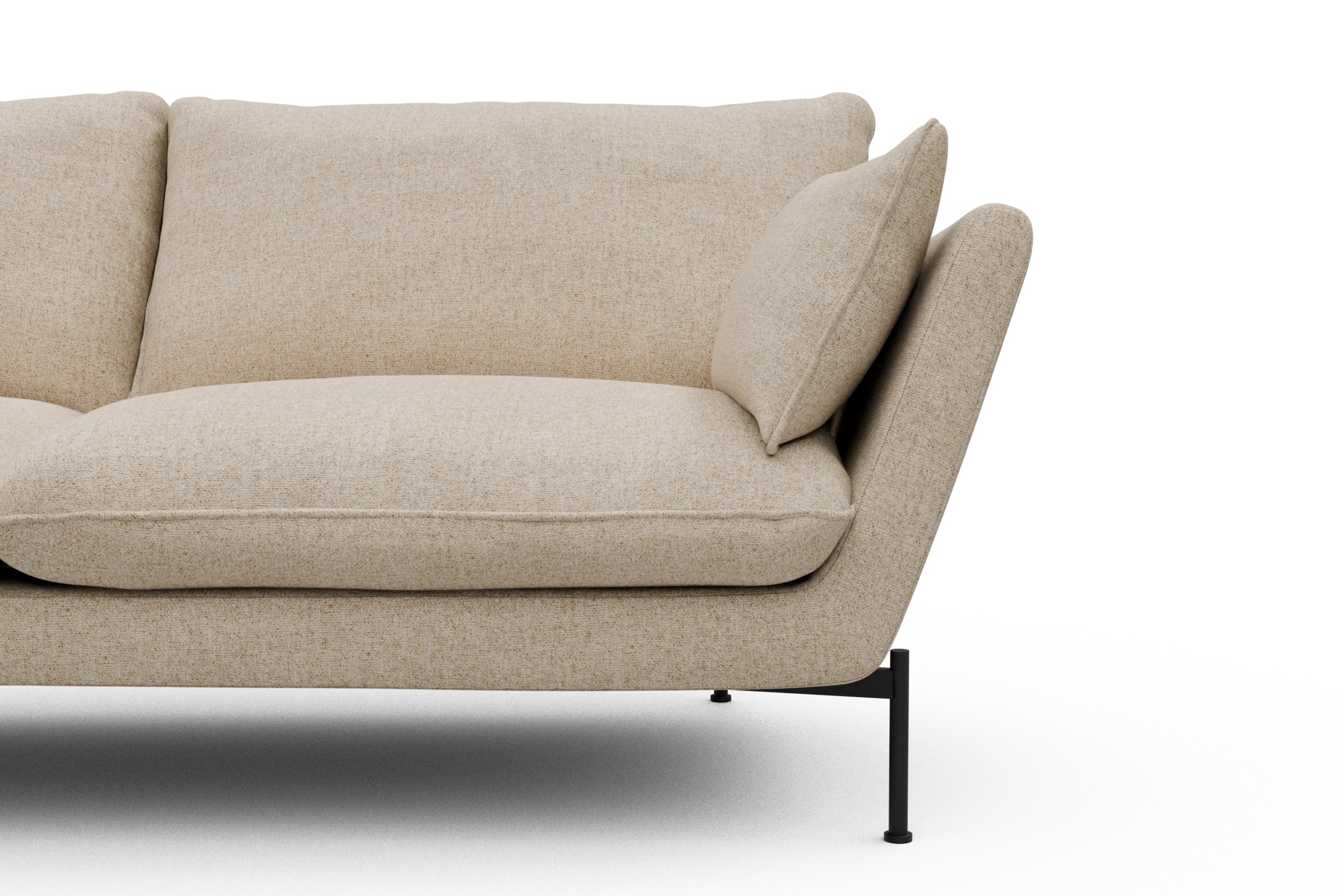 Sofa Anton 2-Sitzer Casone-Natural-Beige