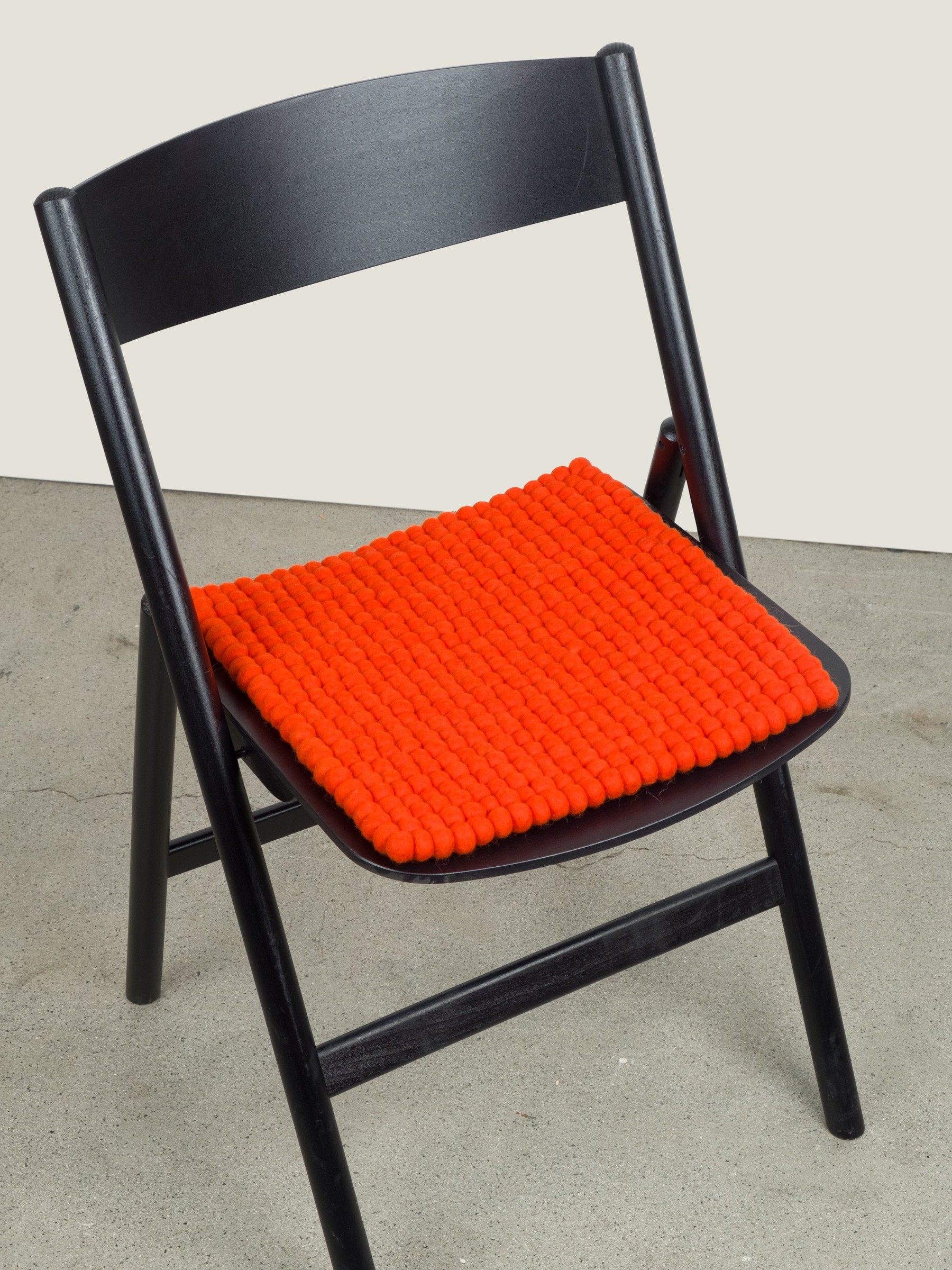 myfelt Mats Filzkugel-Sitzauflage Rotorange 36 x 36 cm