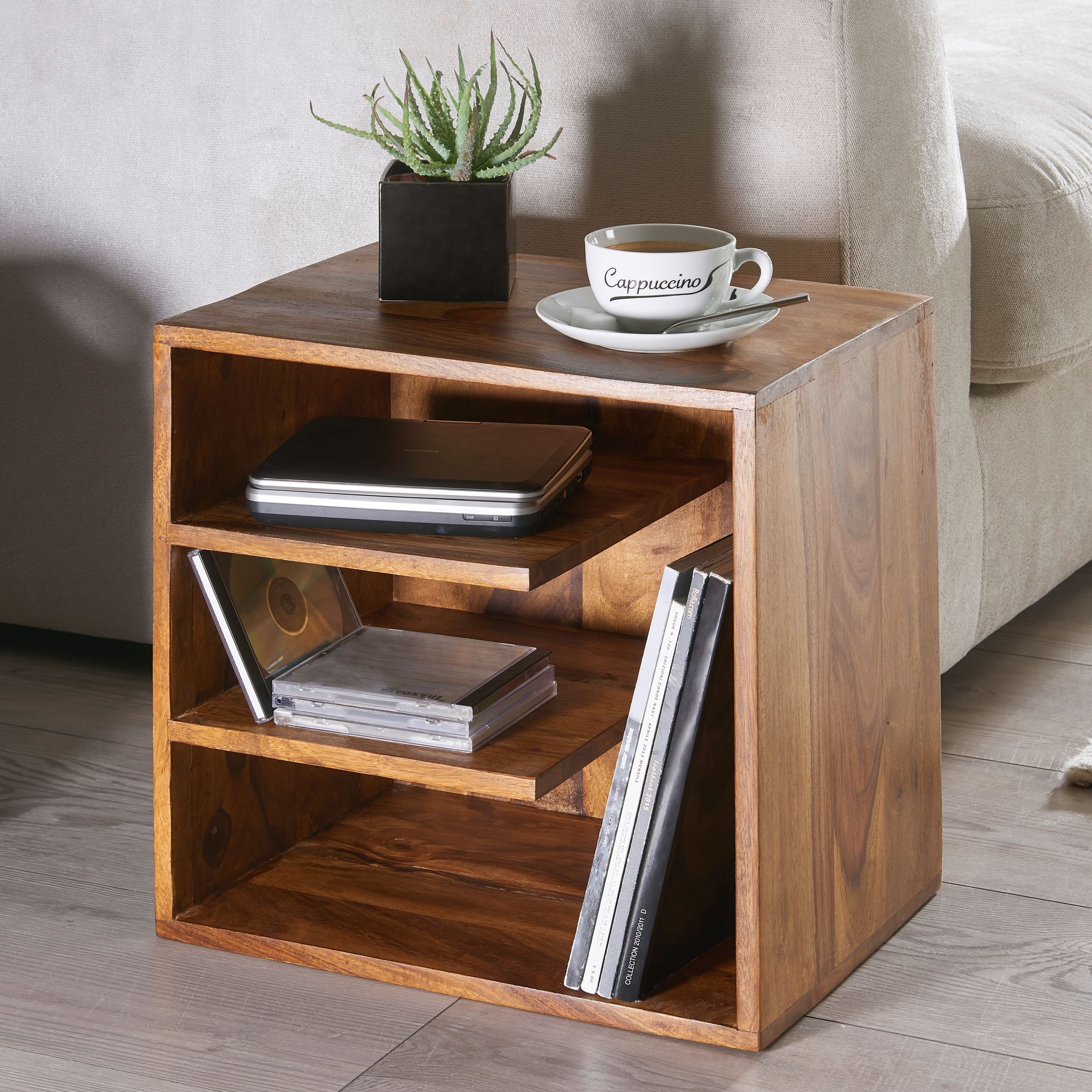 Beistelltisch Grenaa Sheesham Massivholz 43 × 30 × 43 cm