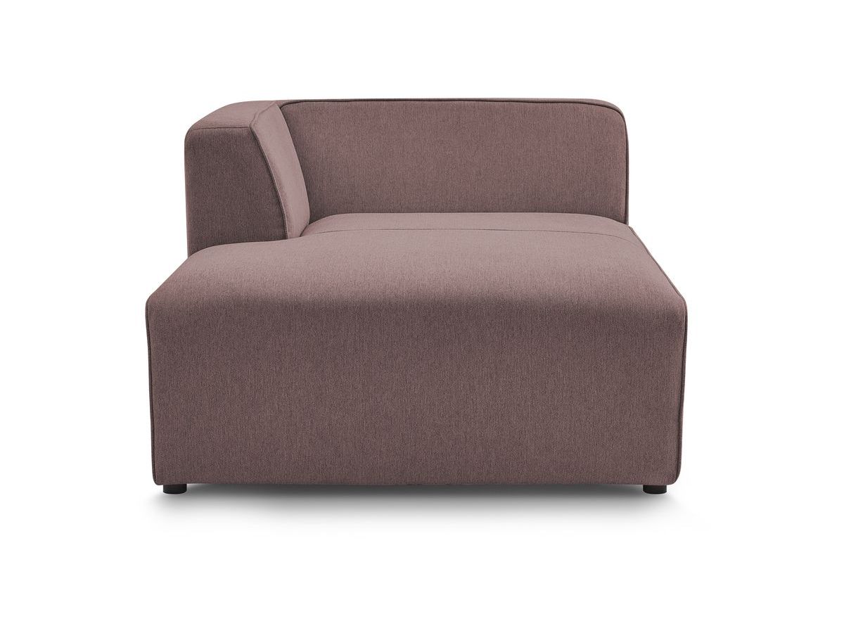 Bobochic Megeve Méridienne-Modul Melange-Stoff Rosa Ecke links