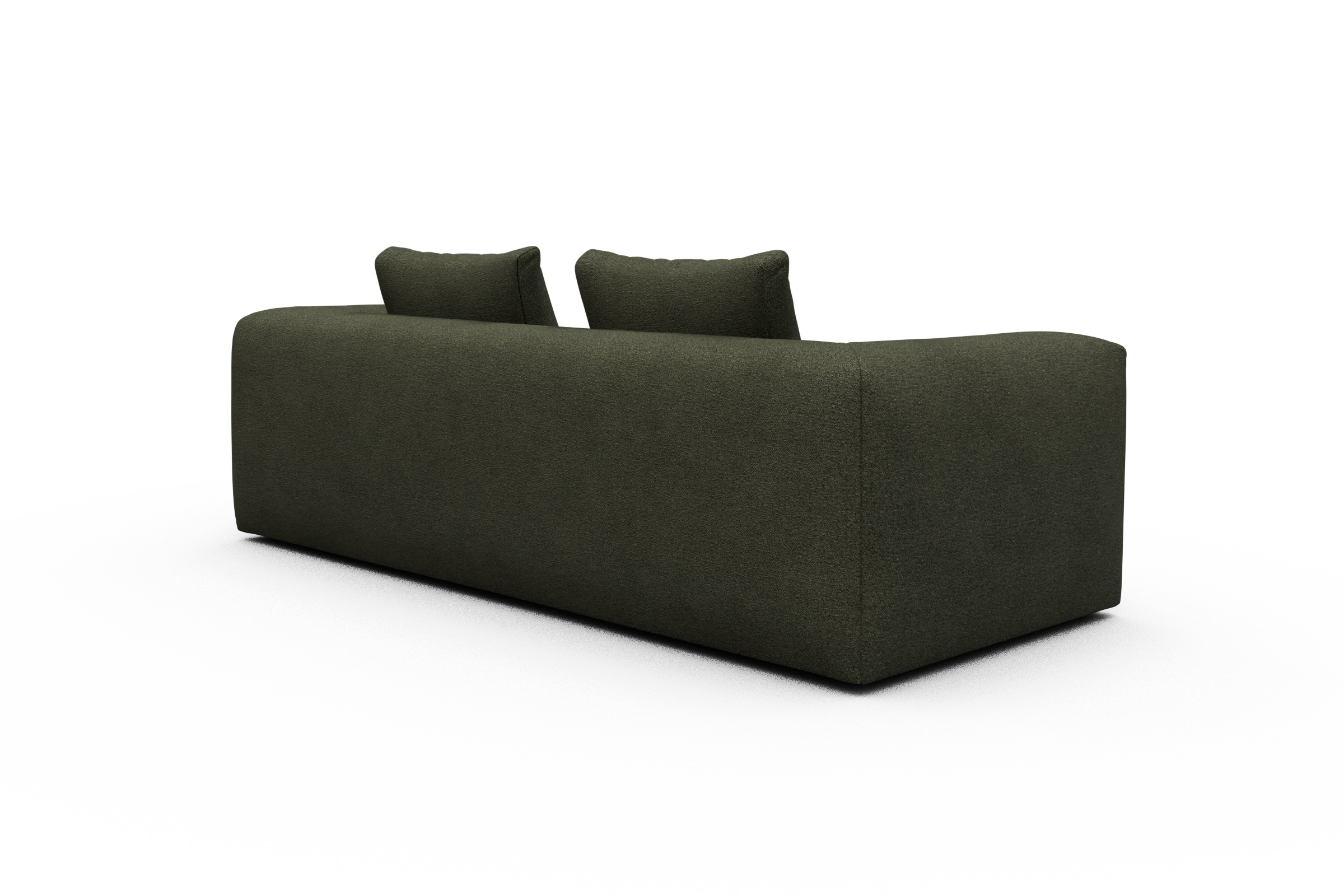 Sofa Fred 3-Sitzer Boucle-Forest-Green