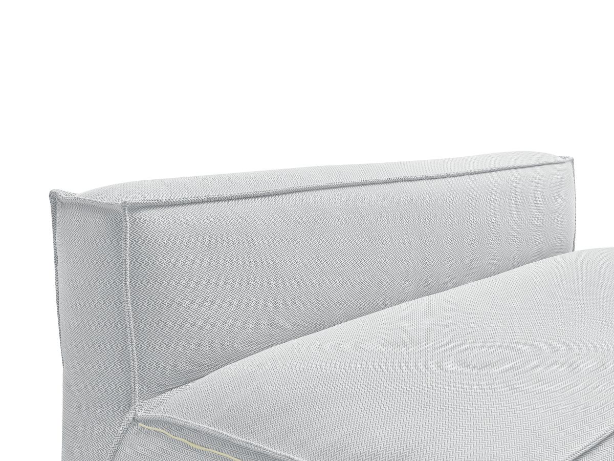Bobochic Biarritz Sofamodul 2-Sitzer Melange-Stoff Grau