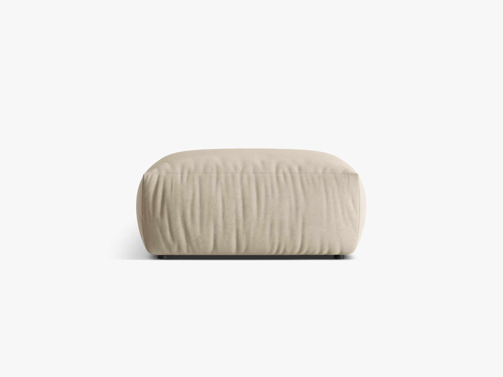 Micadoni Hocker Chris 1-Sitzer Samt Ecru