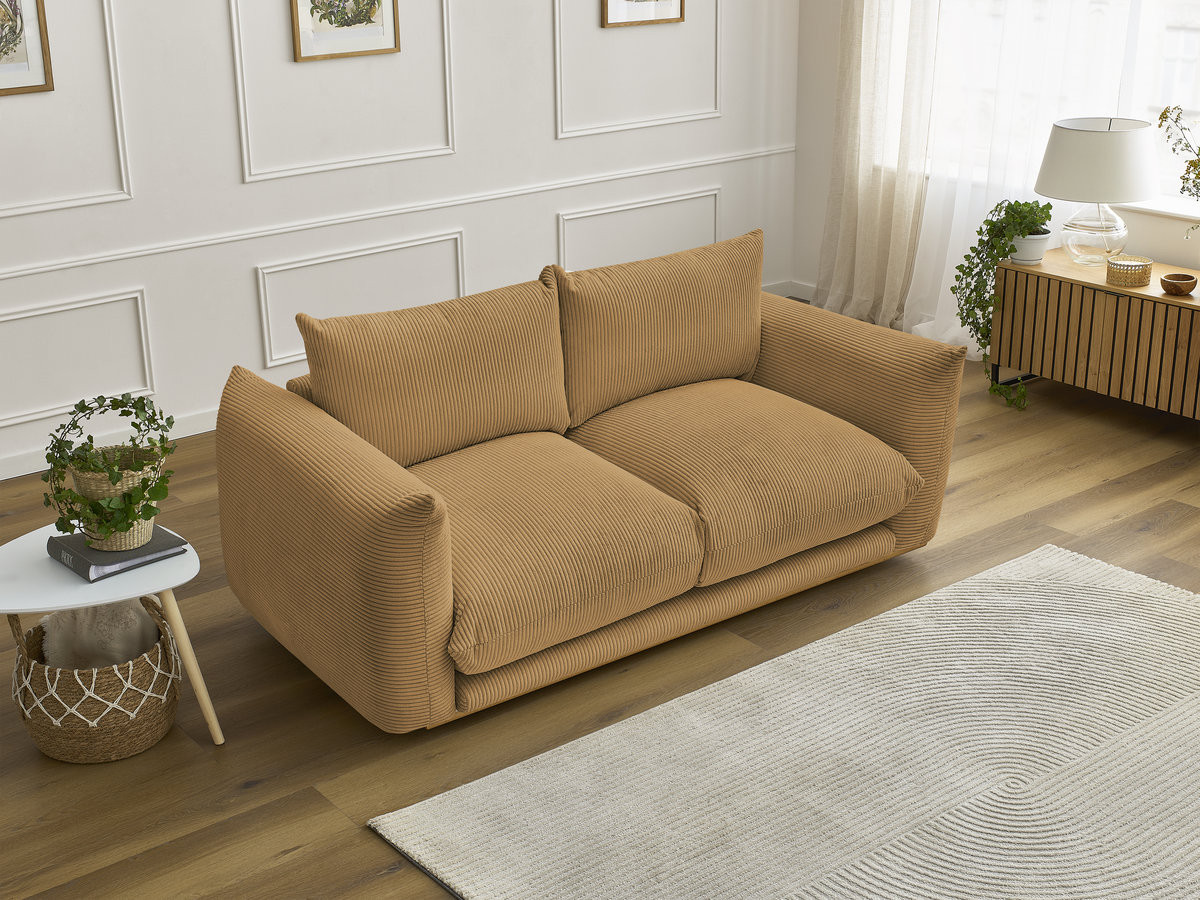 Bobochic Ernest Sofa 2-Sitzer Cordsamt Gelb