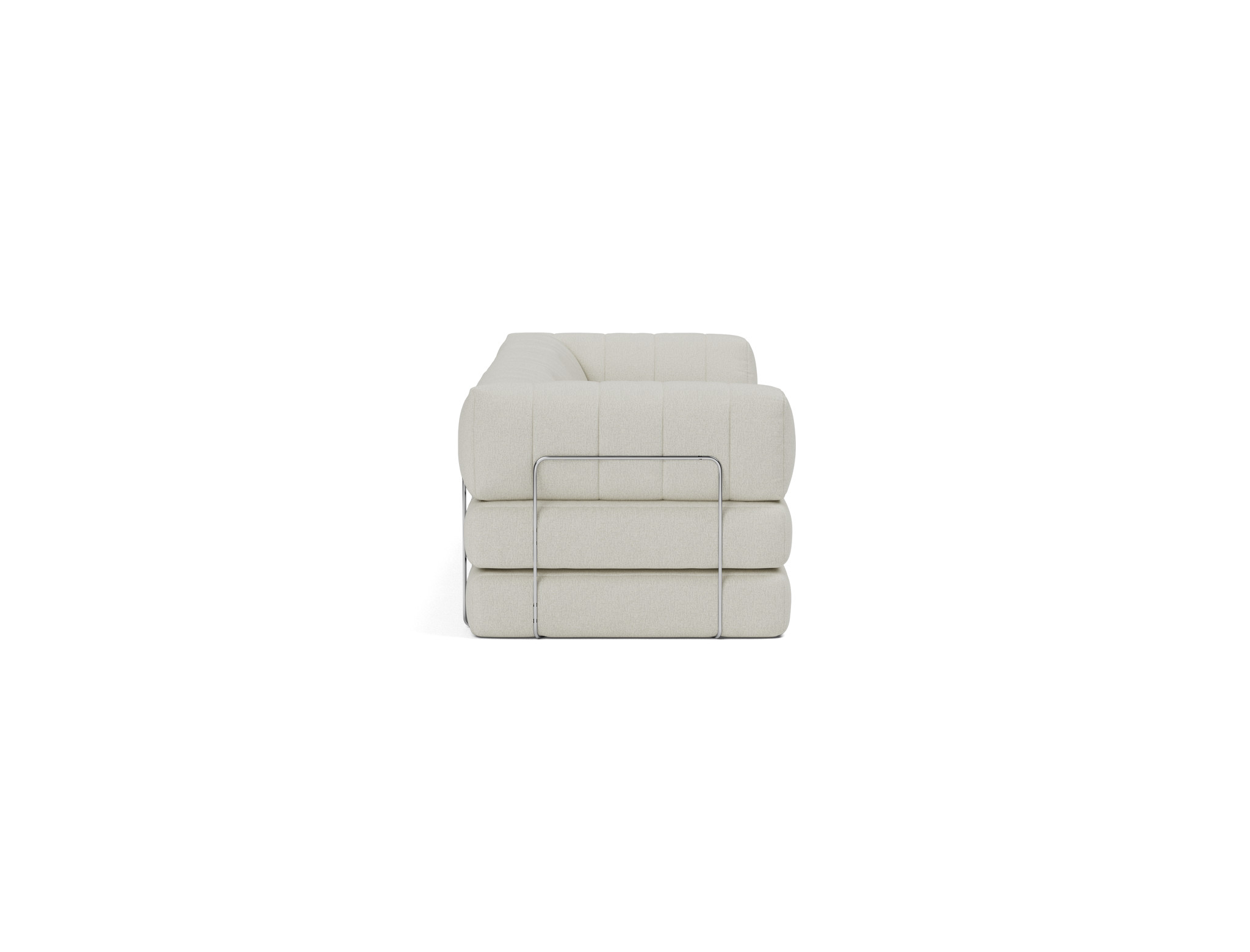 Schlafsofa CozyPad Grand mit Armlehnen Flachgewebe Mixed Dance 527-Natural