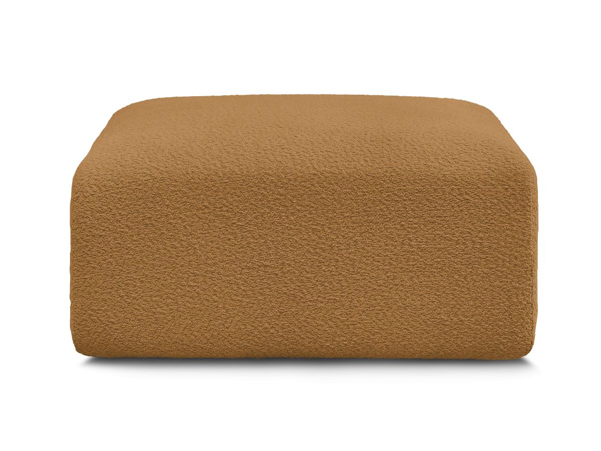 Bobochic Tina Pouf Bouclé-Stoff Gelb