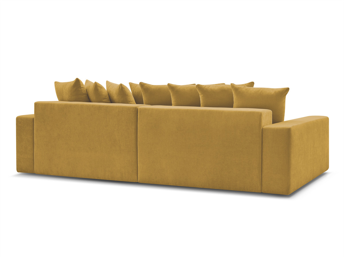 Bobochic Enore Ecksofa 330 × 100 cm Stoff Gelb Ecke links